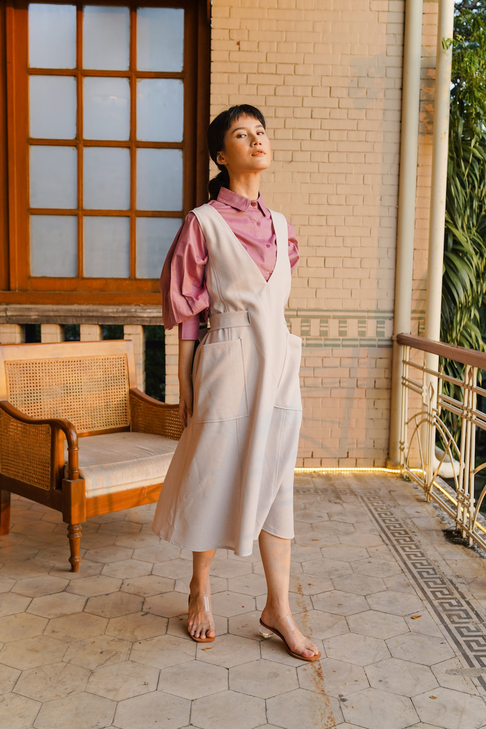 STELLAR PUFF SHIRT IN LAVENDER PLUM