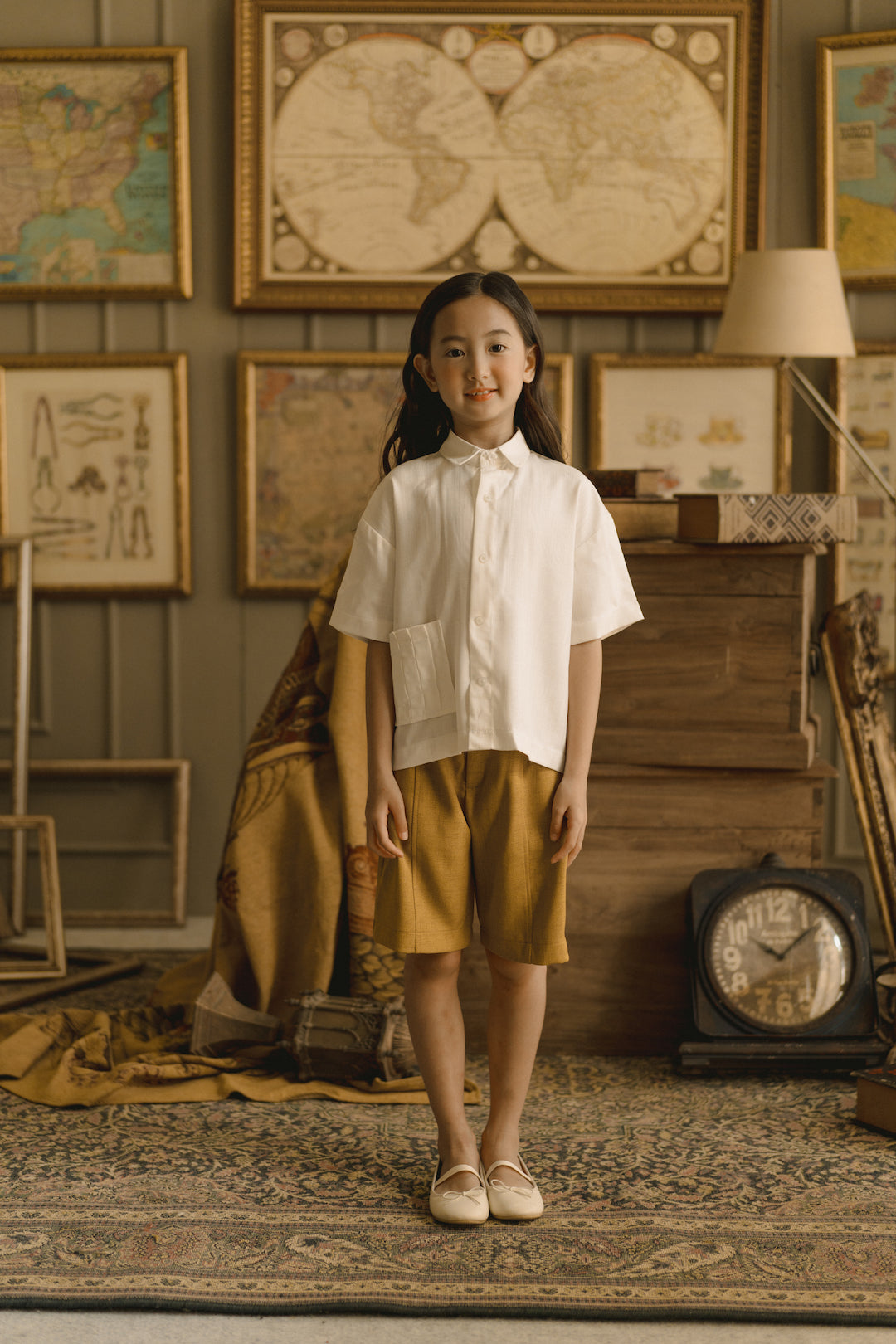 MINI CLARA TOP IN PEARL WHITE