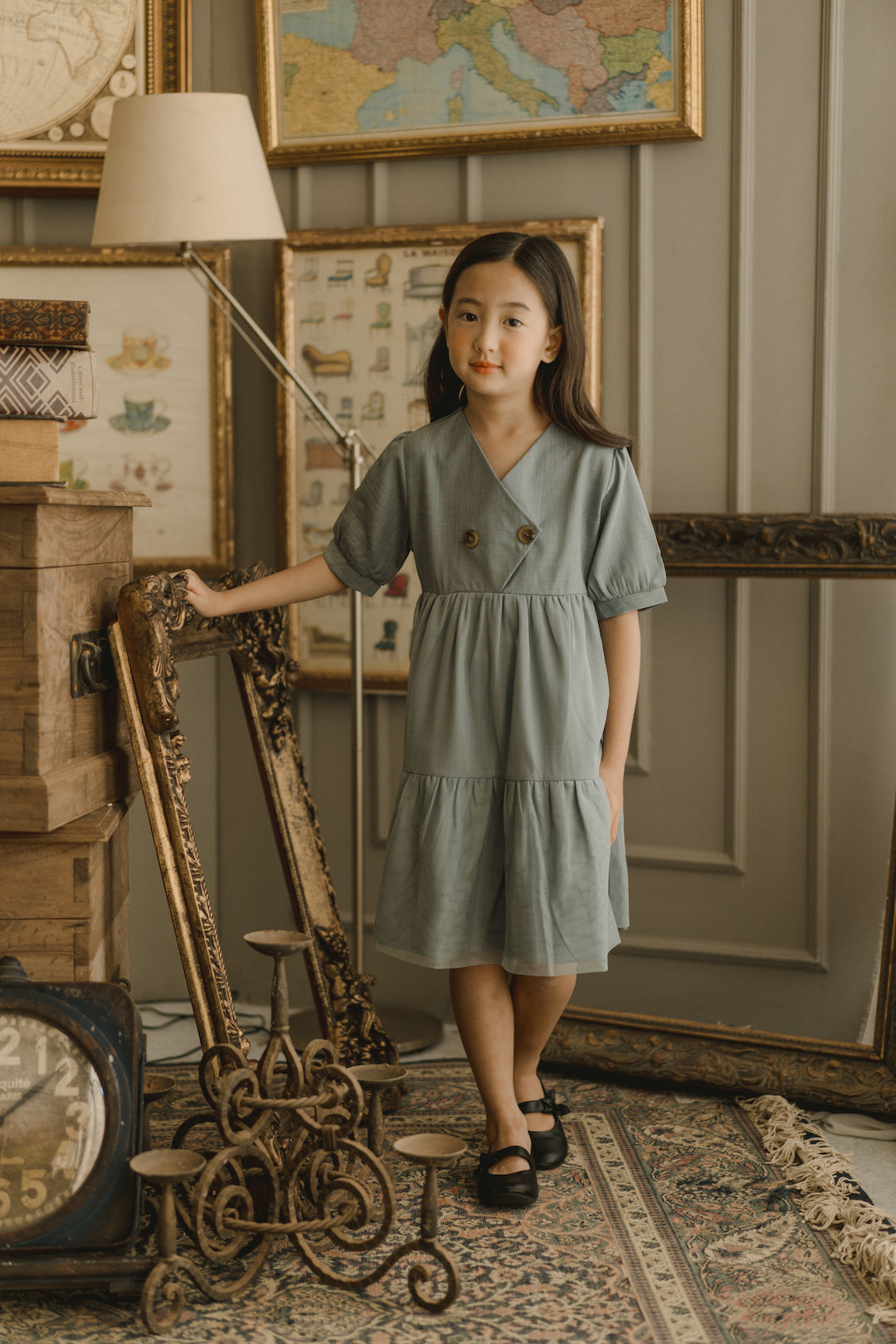 MINI BIANCA DRESS IN LUSH MEADOW