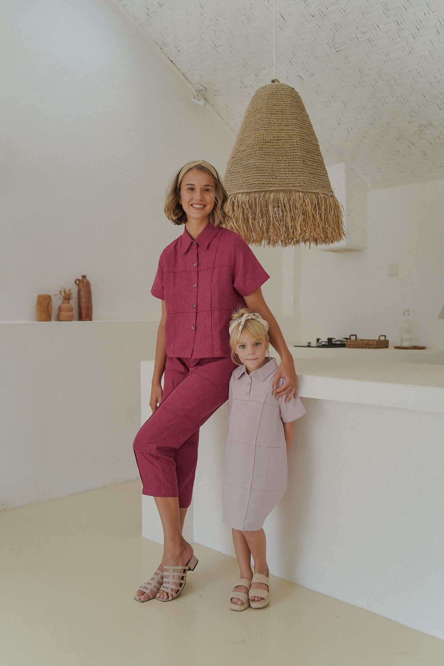 PROMESSE PANTS IN ROSY HIBISCUS