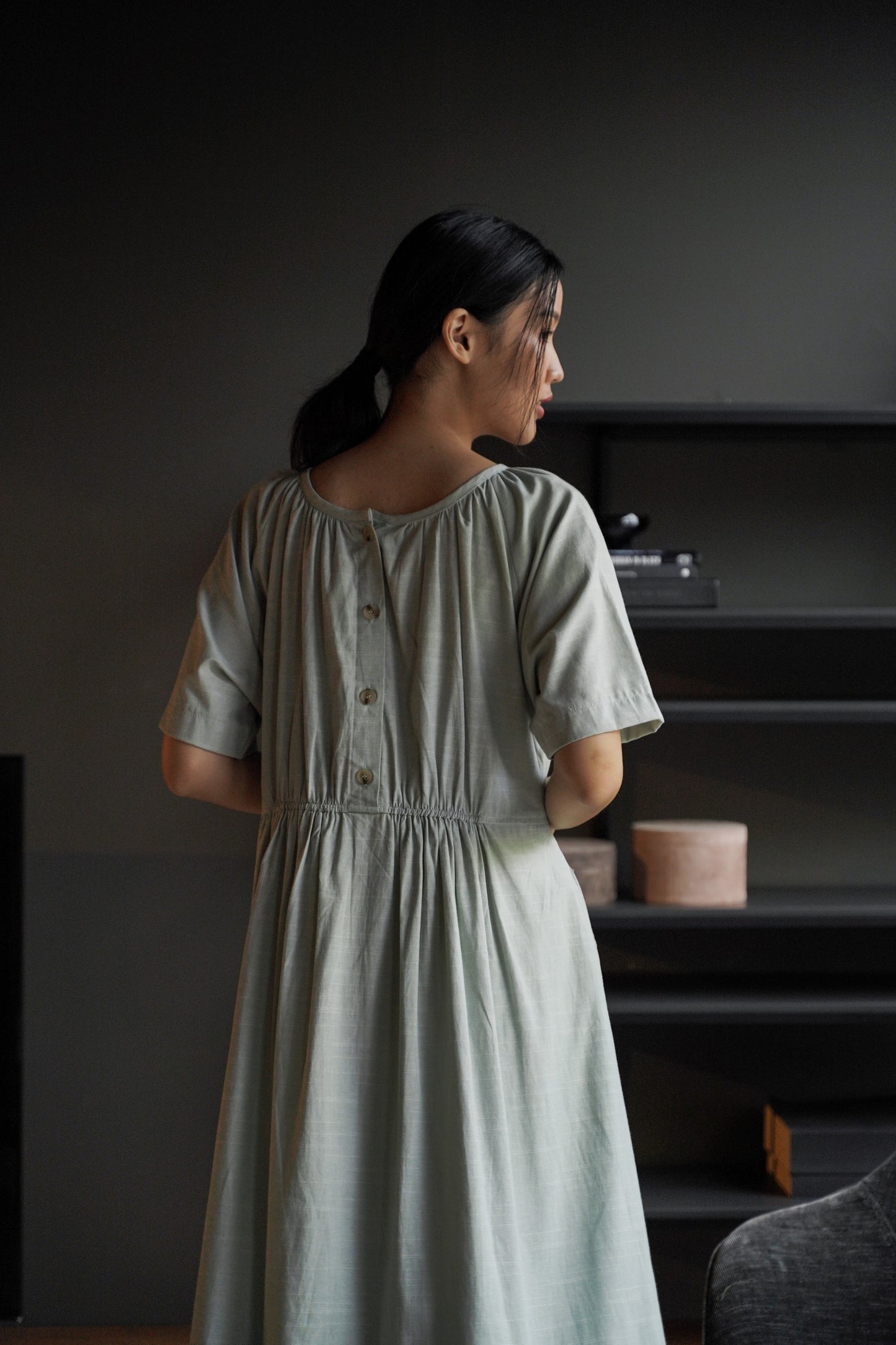 LOU DRESS IN GREEN LILLY