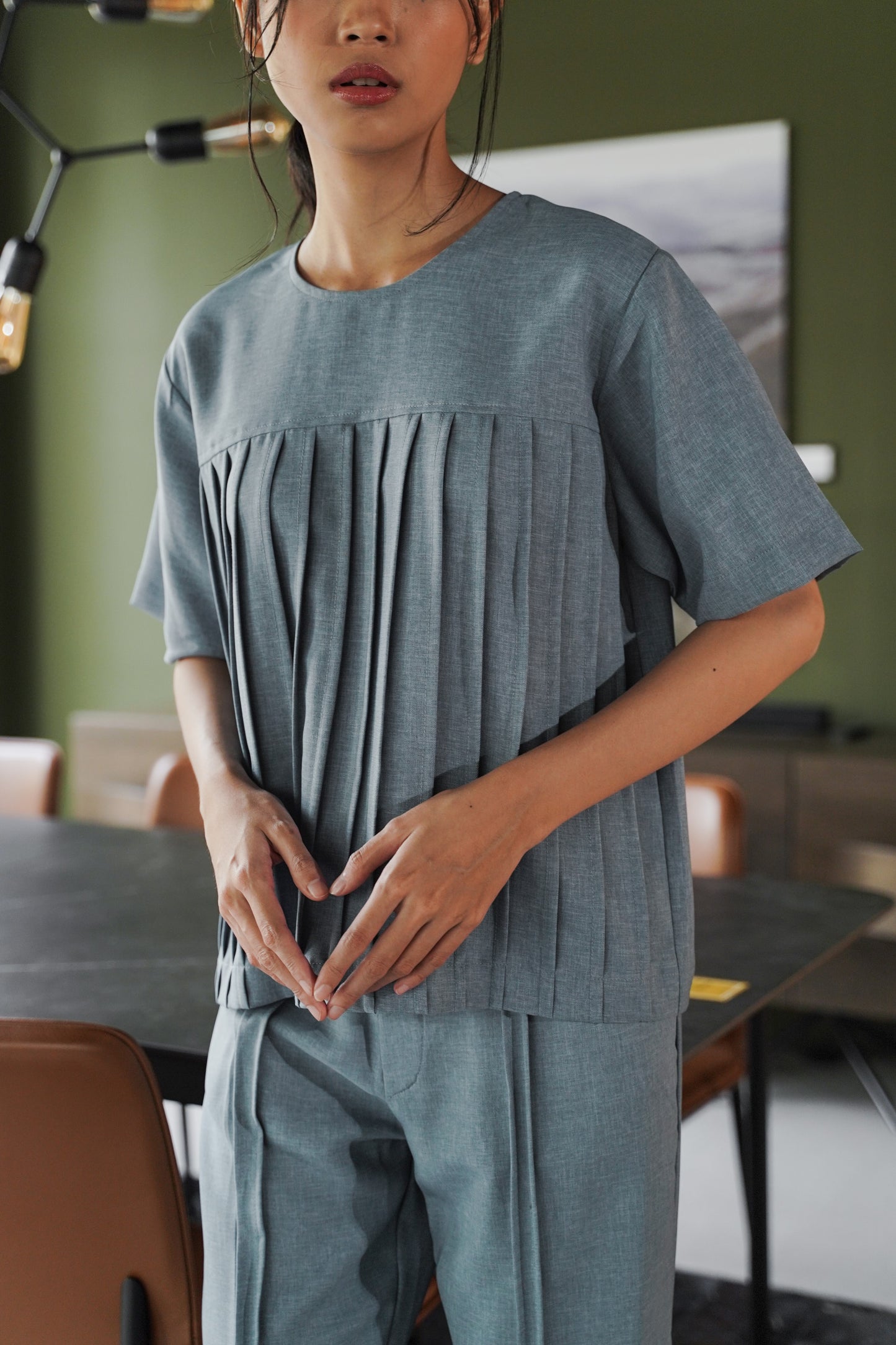 ANYA TOP IN DUTCH BLUE