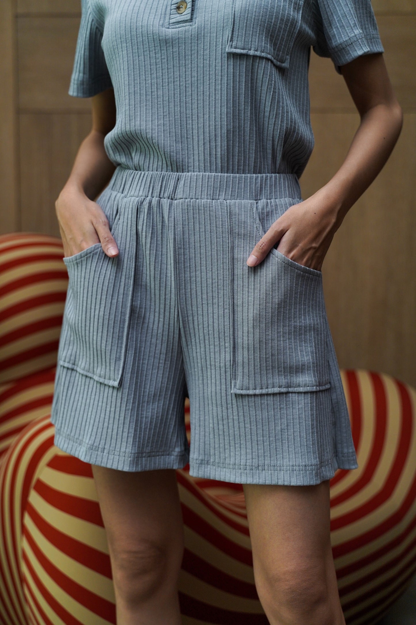 MOCHI HAMLET HOMEWEAR SET IN DESSERT BLUE