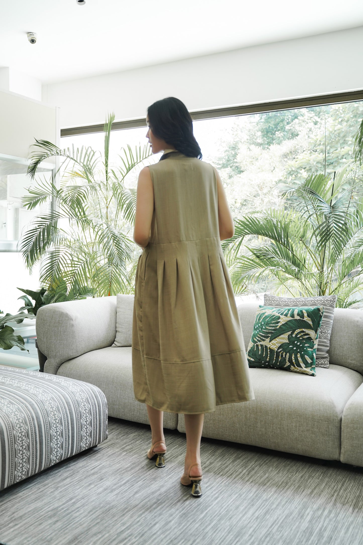 SOVI DRESS IN LEMONGRASS
