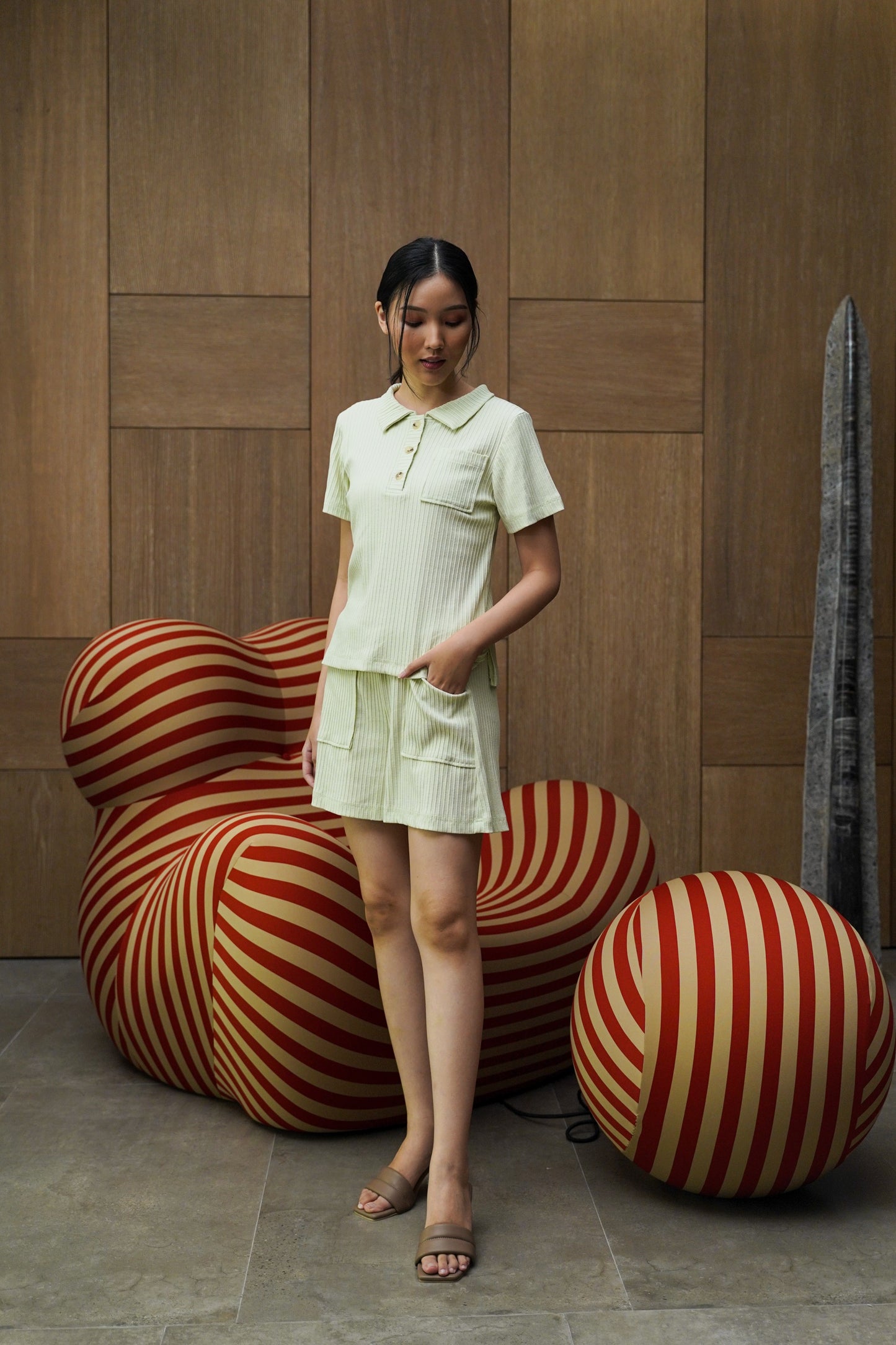 MOCHI HAMLET SET IN WARM PISTACHIO