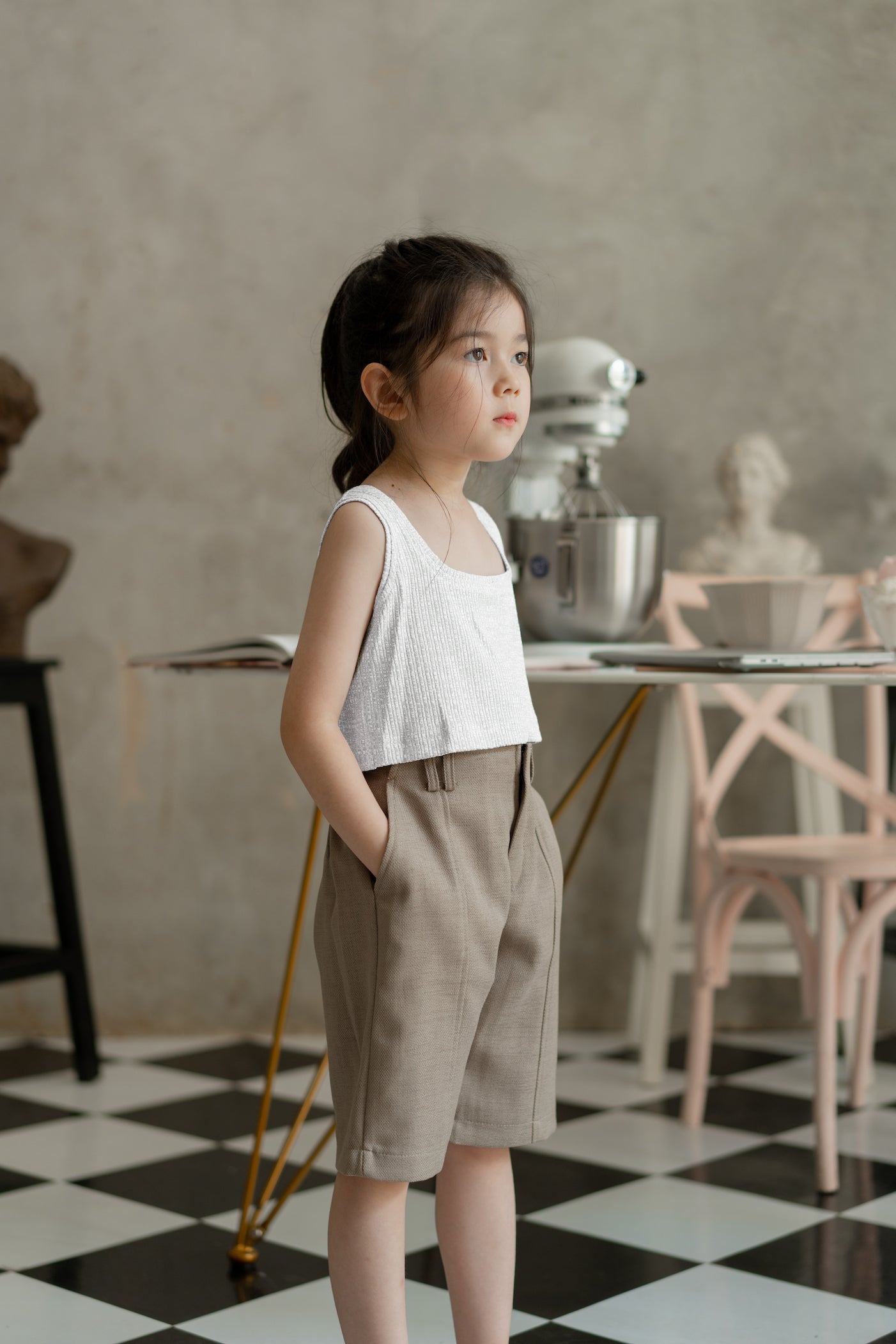 DEFECT 30% -MINI BIGAIL CROP IN OFFWHITE SIZE 10