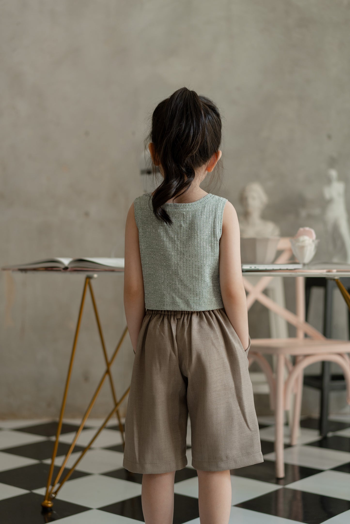 MINI BIGAIL CROP IN SAGE