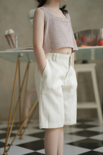 MINI BIGAIL CROP IN BLEACHED MAUVE