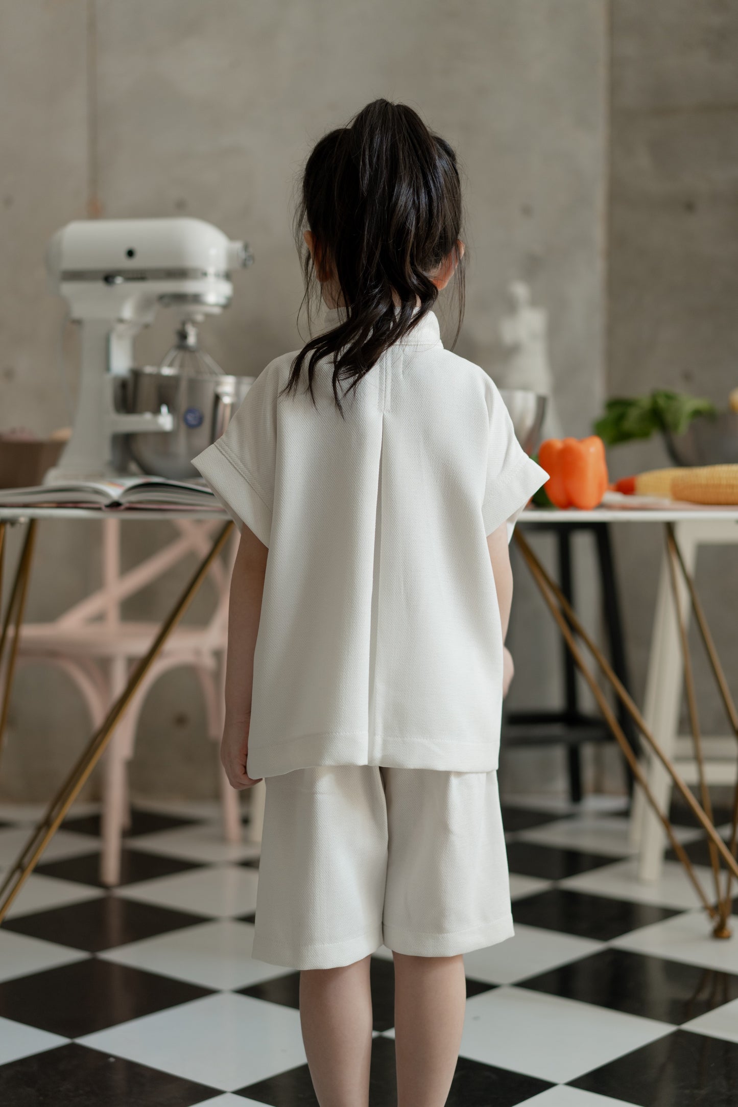 SET - MINI HIRO KATIA IN PEARL WHITE