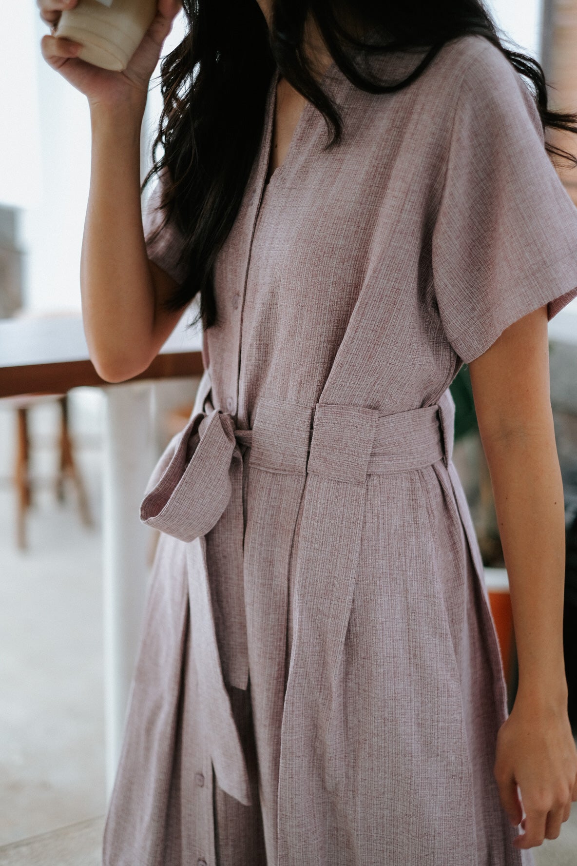 SHERYL DRESS IN CRANBERRY ROSE