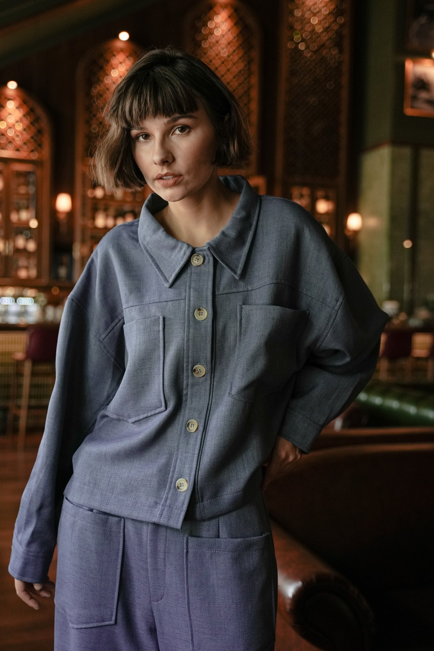 BABOR TOP IN CASHMERE BLUE