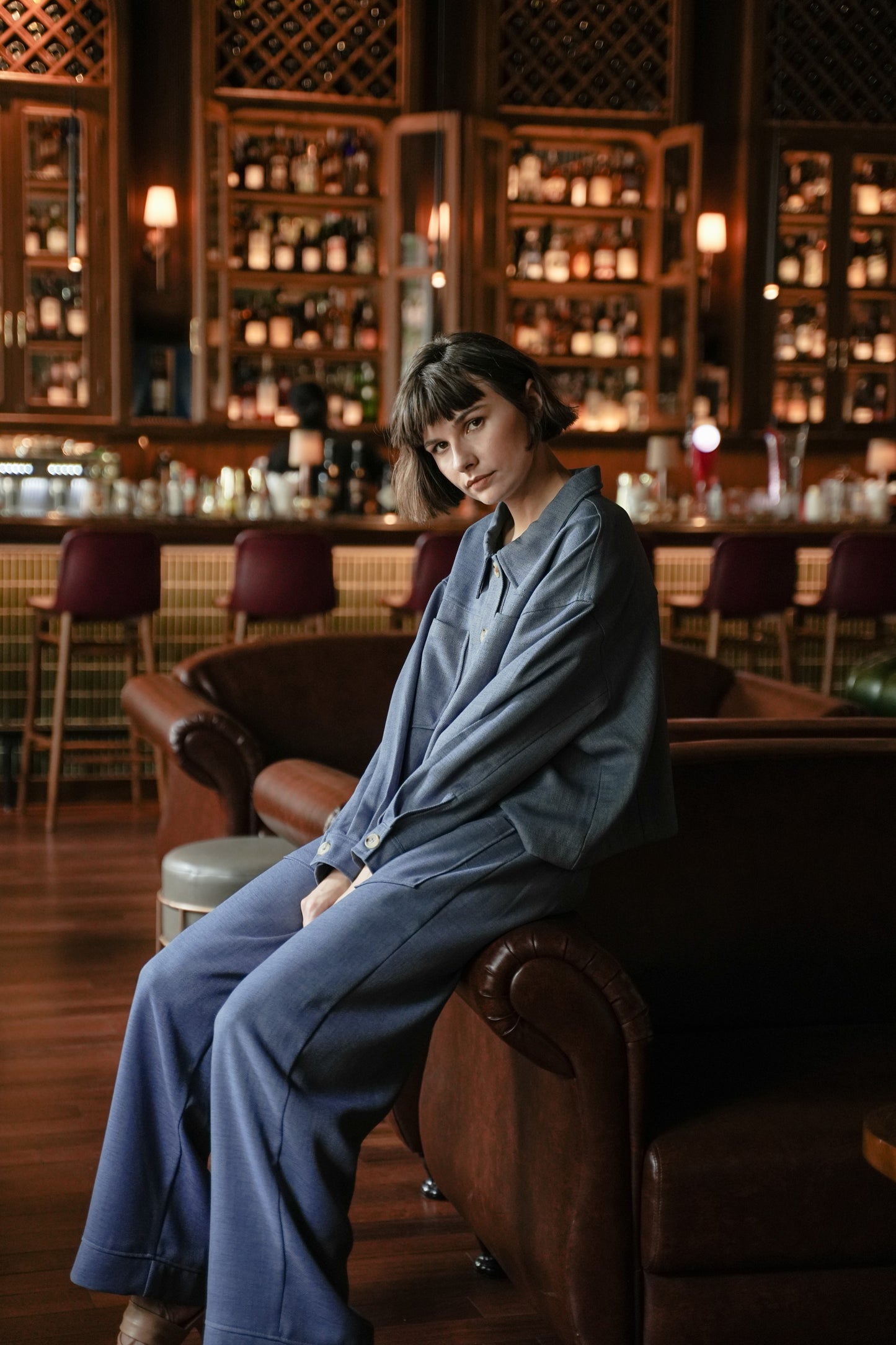 BABOR TOP IN CASHMERE BLUE