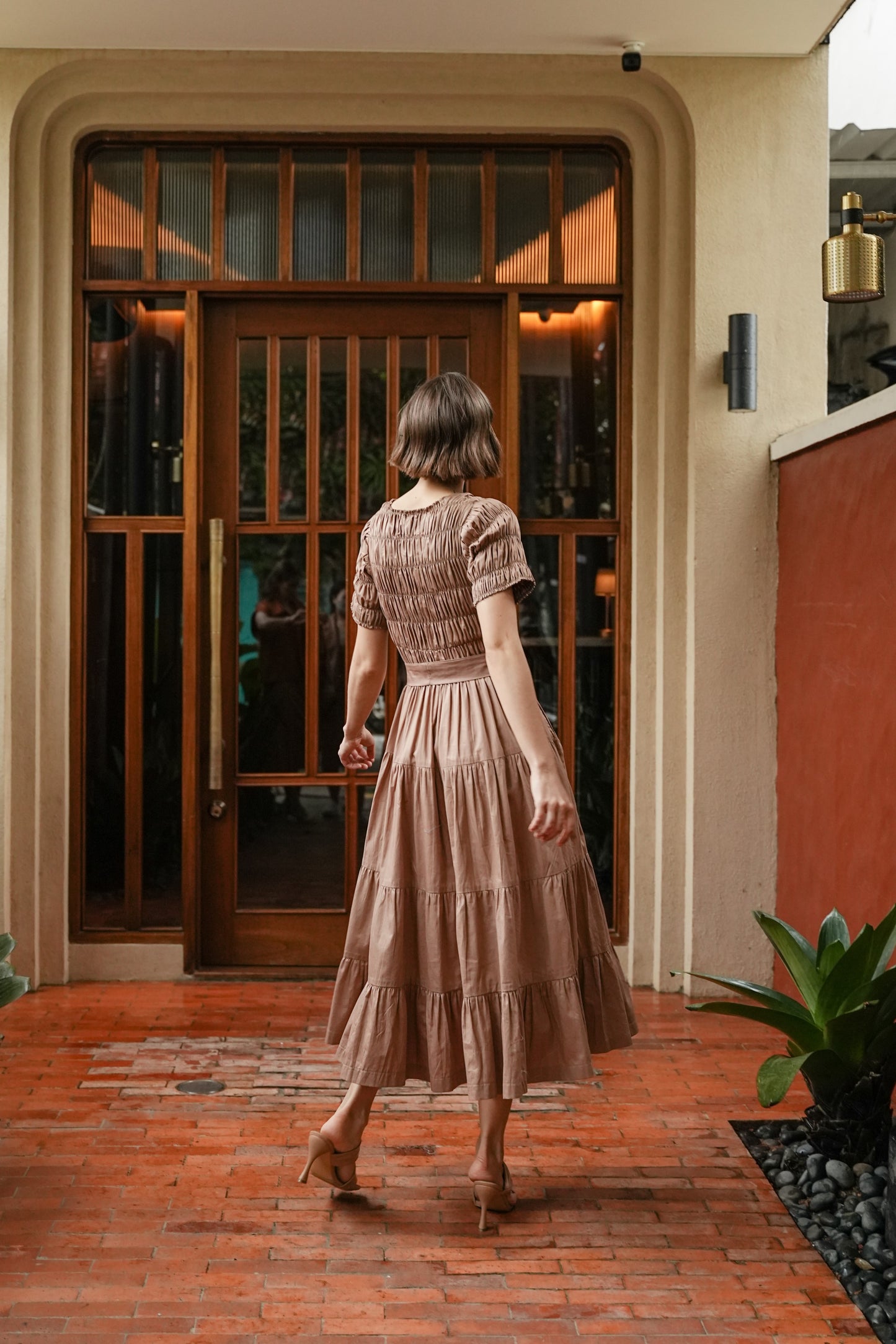 ESMEE DRESS IN WALNUT