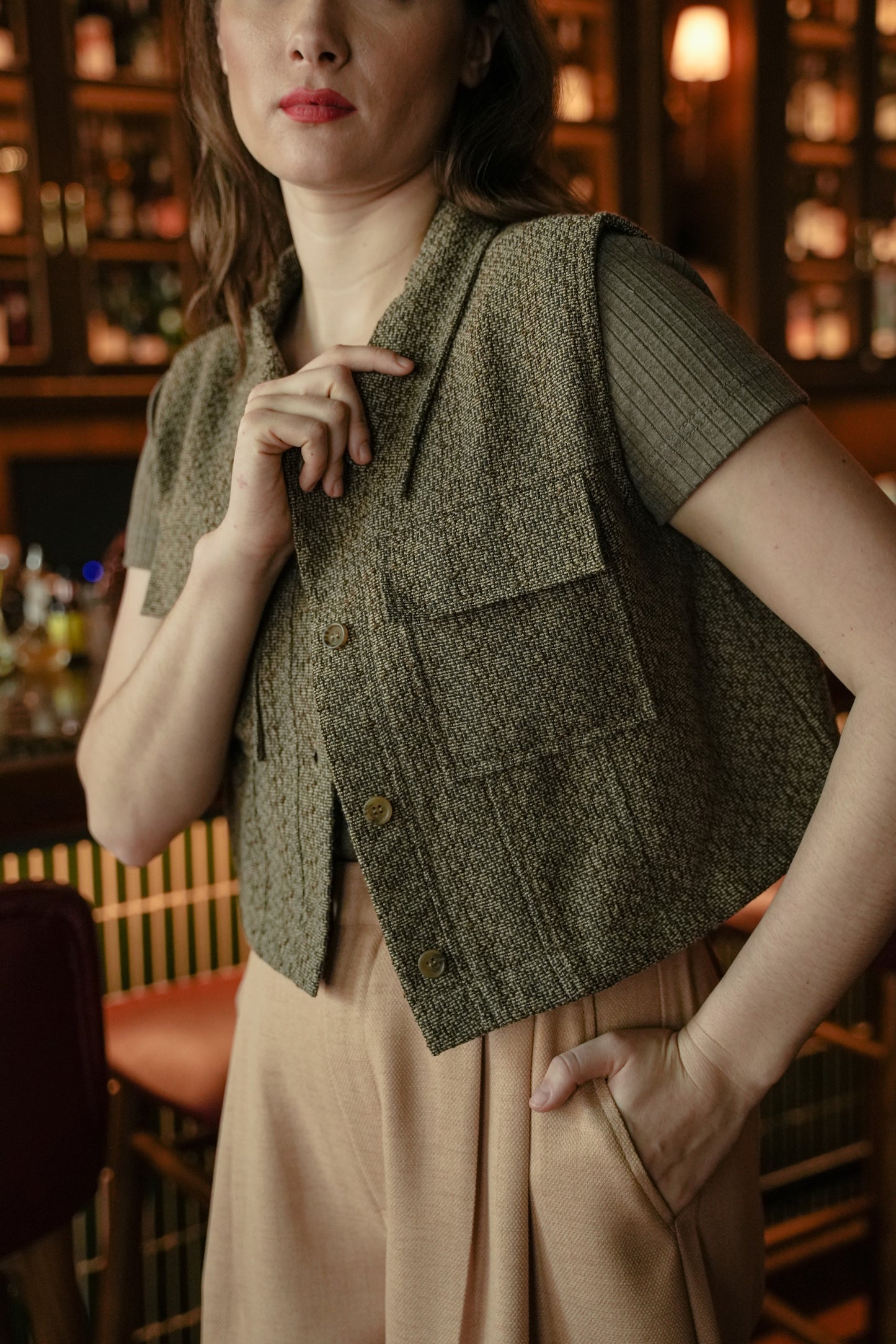 IRINA VEST IN PINECONE