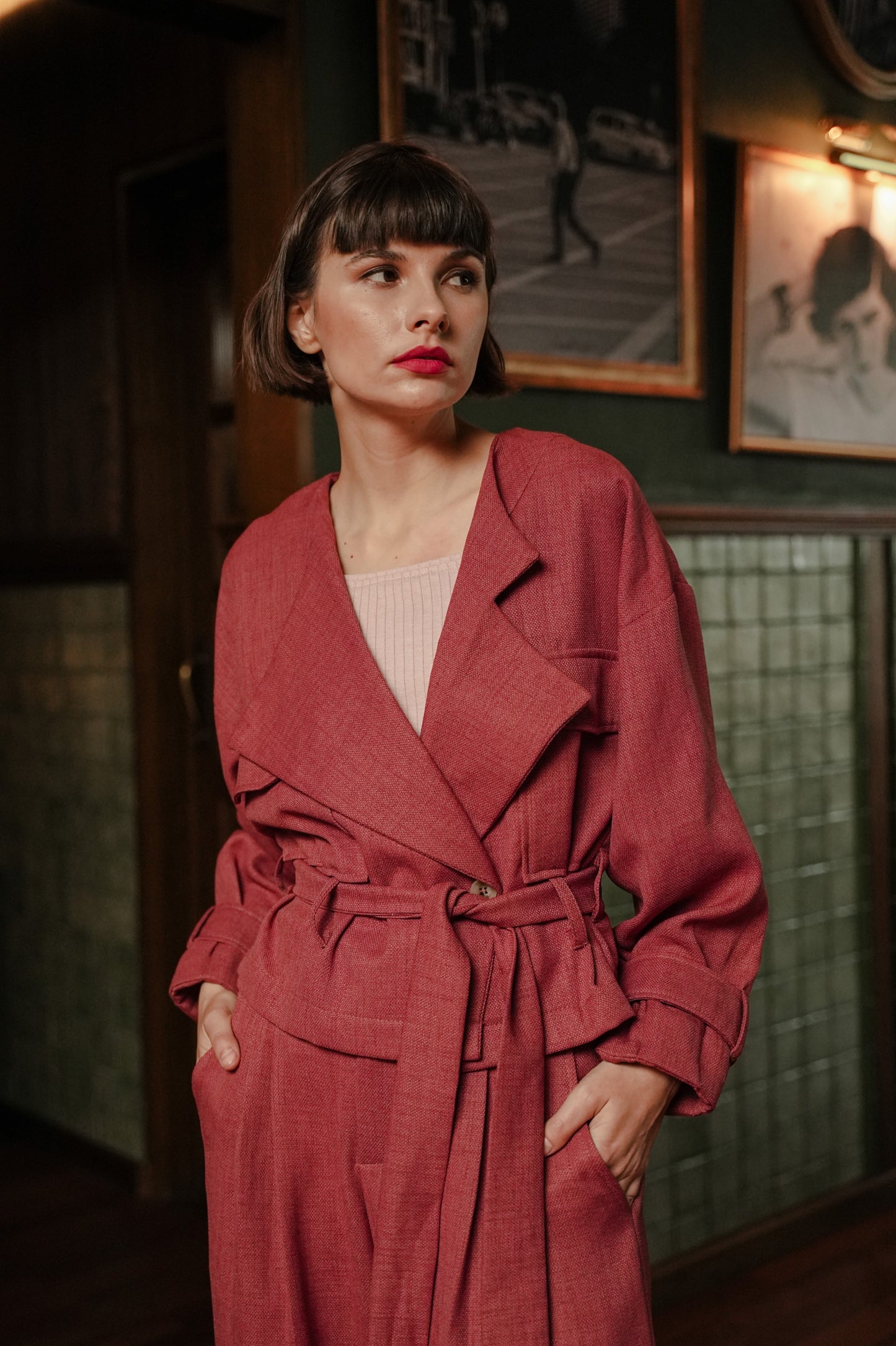 SET - NADYAA LEII JOOSIE IN CURRANT RED
