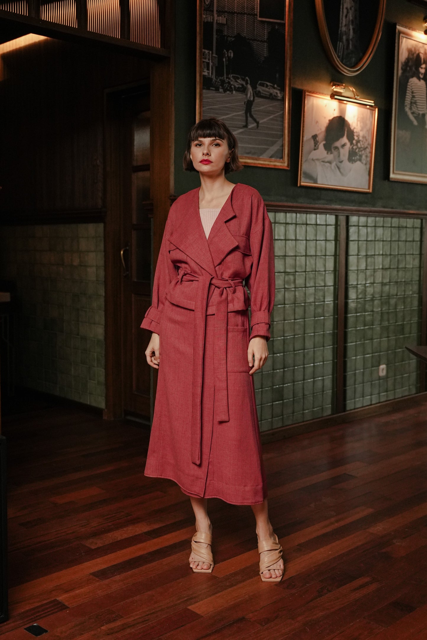 SET - NADYAA LEII JOOSIE IN CURRANT RED