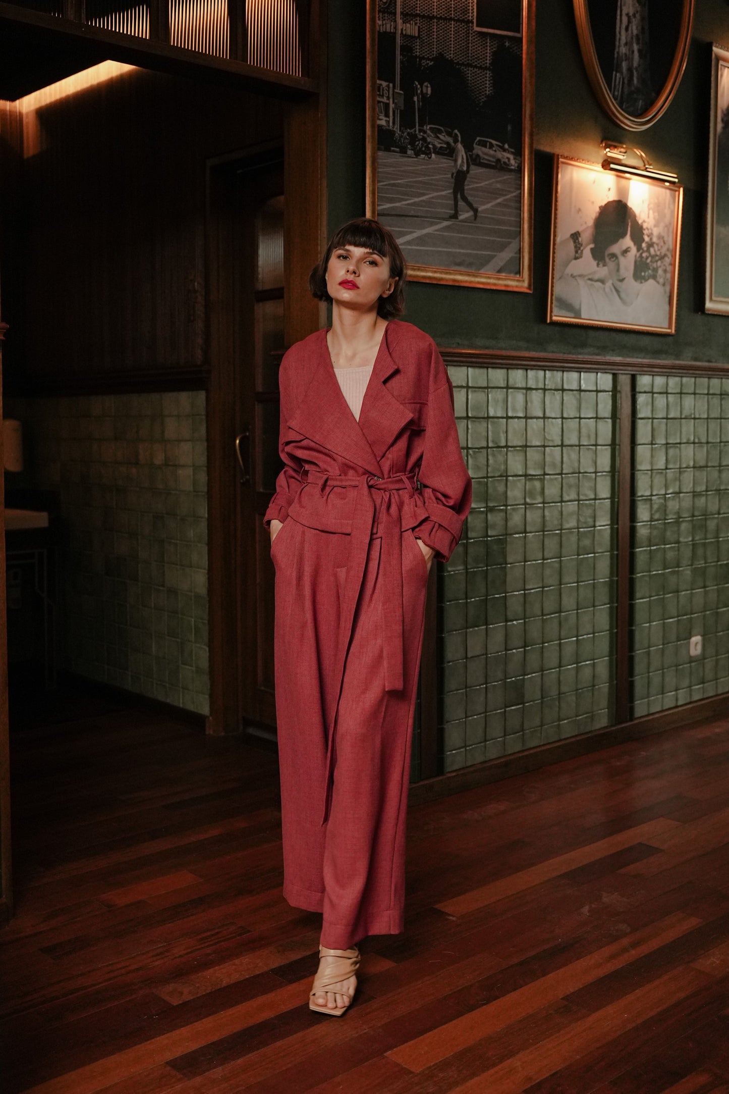 SET - NADYAA LEII JOOSIE IN CURRANT RED