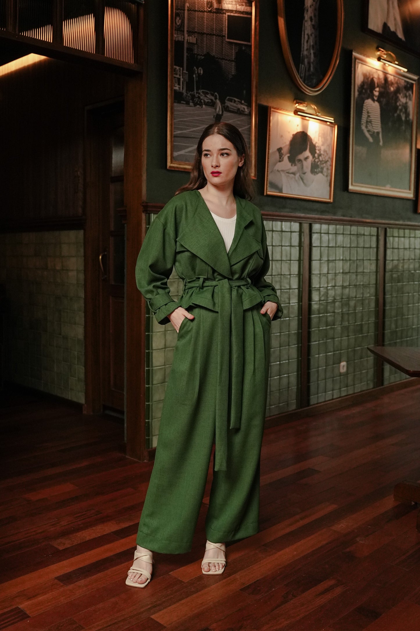 JOOSIE PANTS IN EDEN GREEN