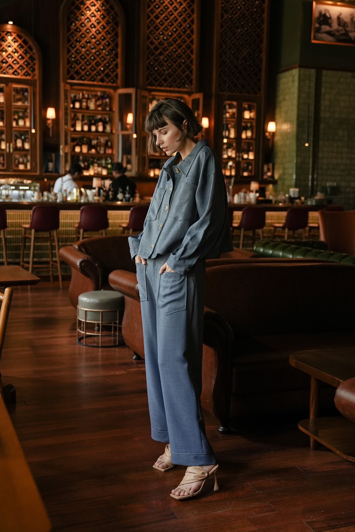 BABOR TOP IN CASHMERE BLUE