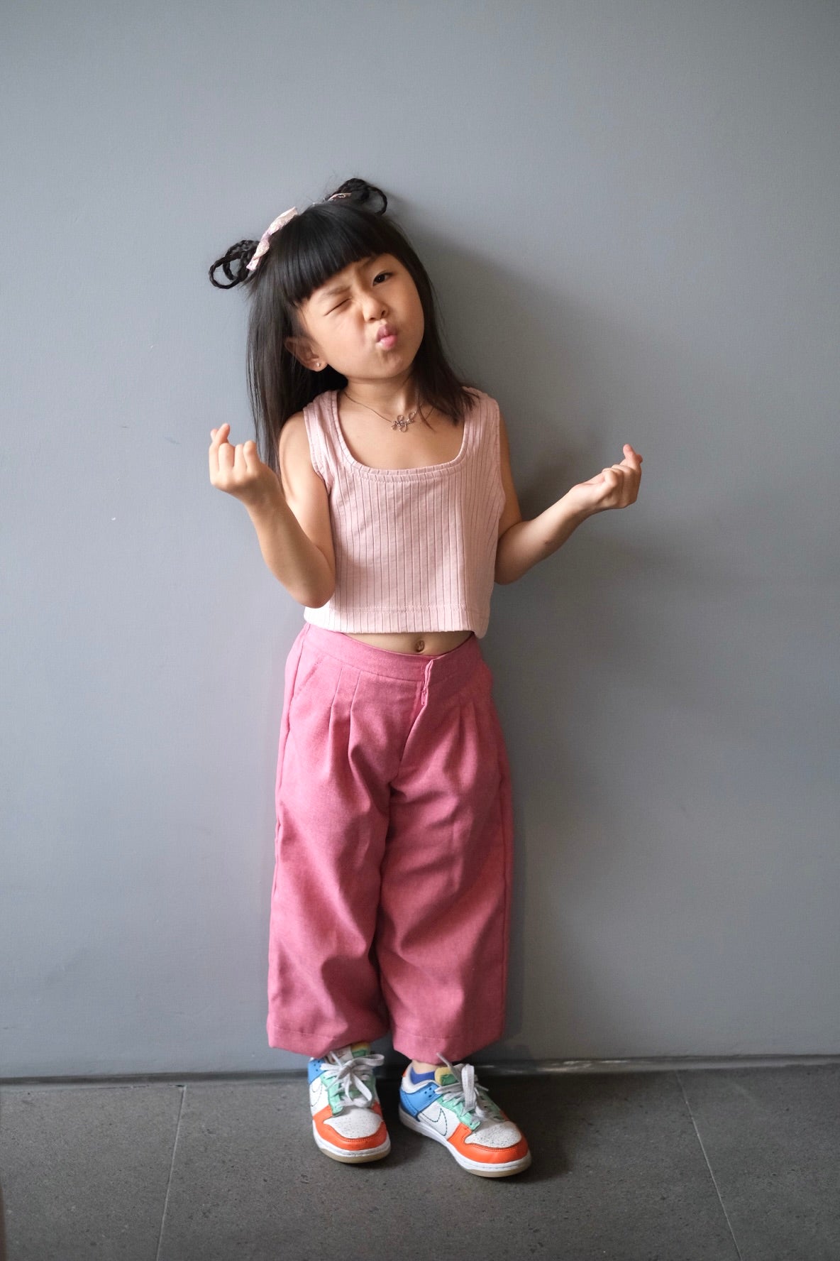 MINI BIGAIL CROP IN PINK A BOO