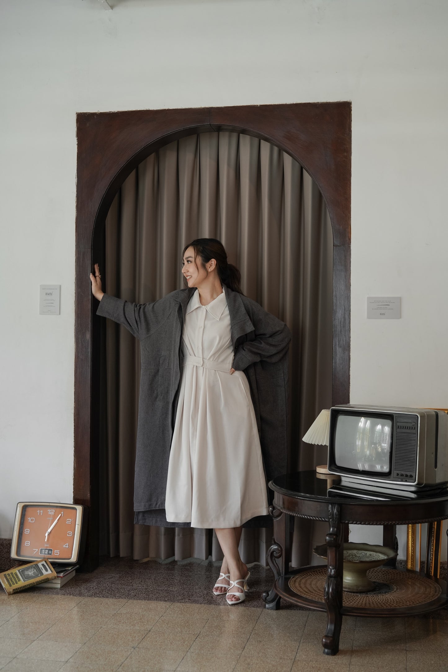 GRACE COAT DRESS IN SPACESHIP