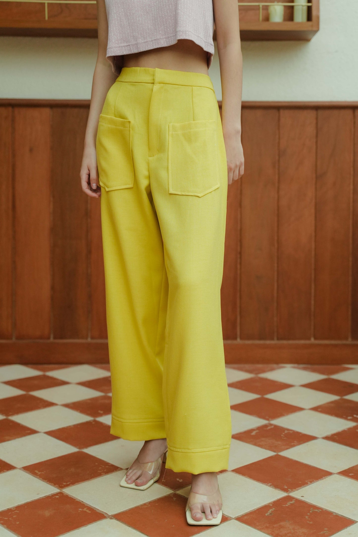 ANSLEY PANTS IN CITRONELLA