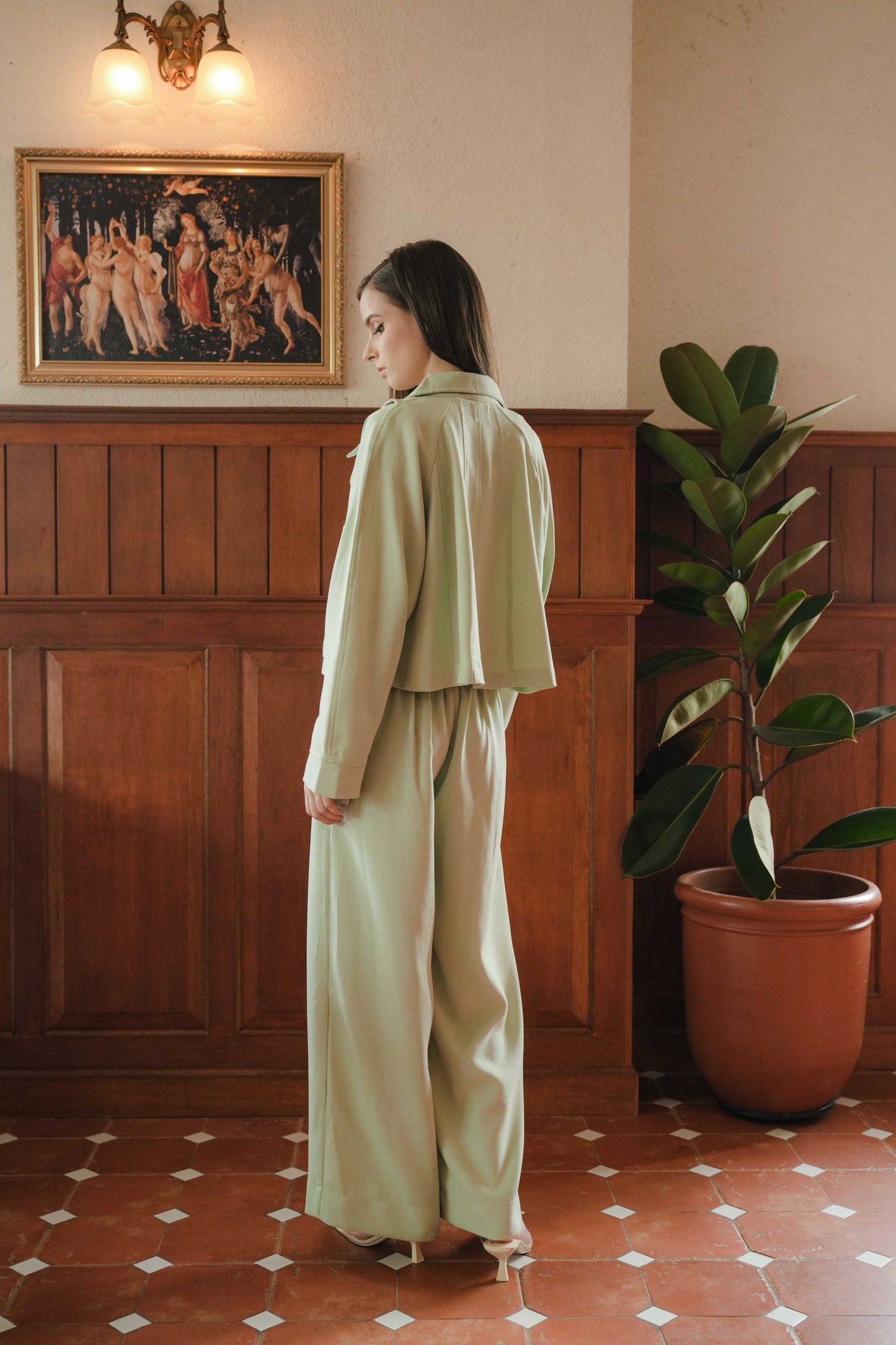 MAGGIORE TOP IN GREEN SPROUT