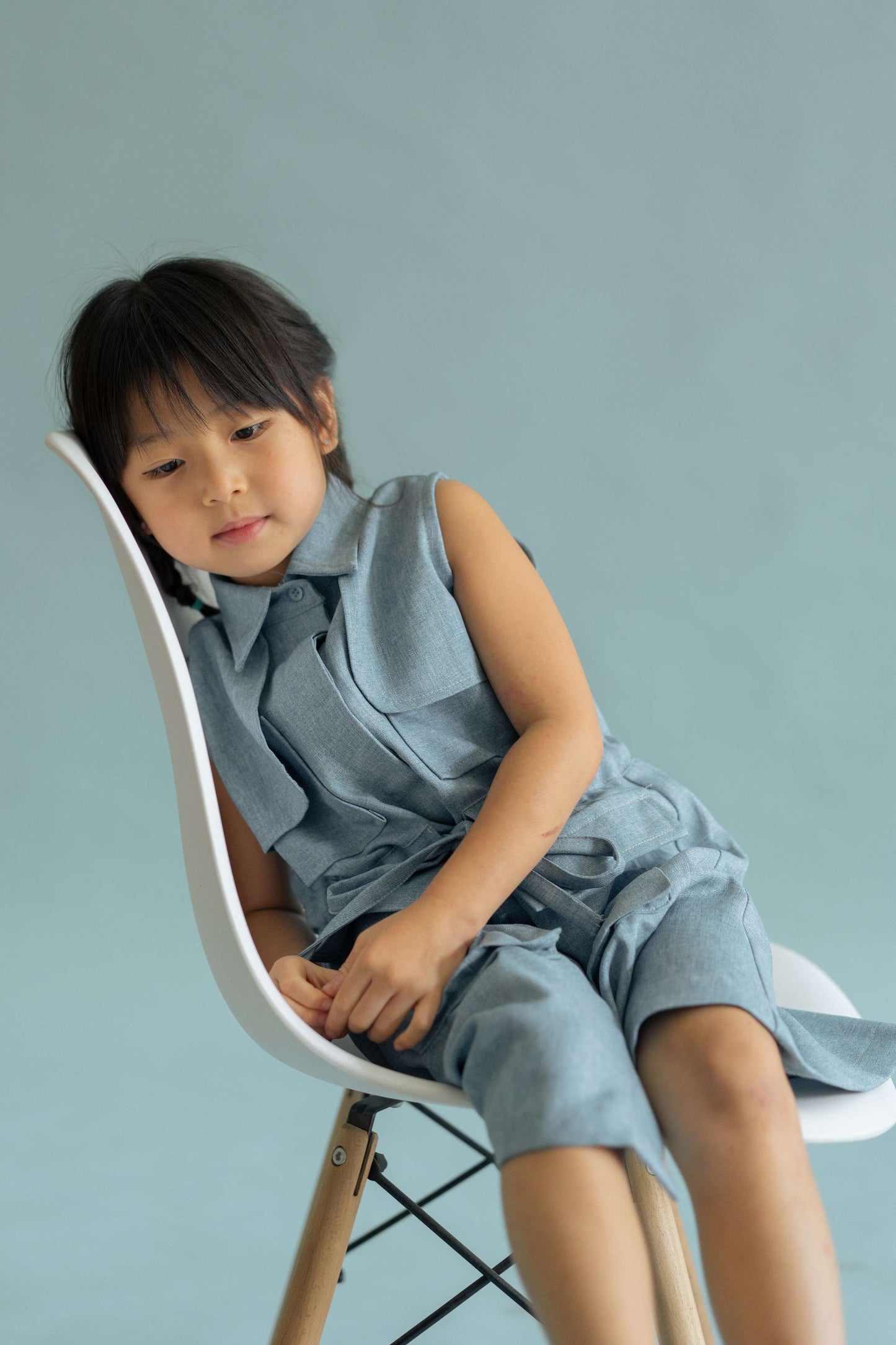 MINI FRANCESCA DRESS IN CAPRI BLUE