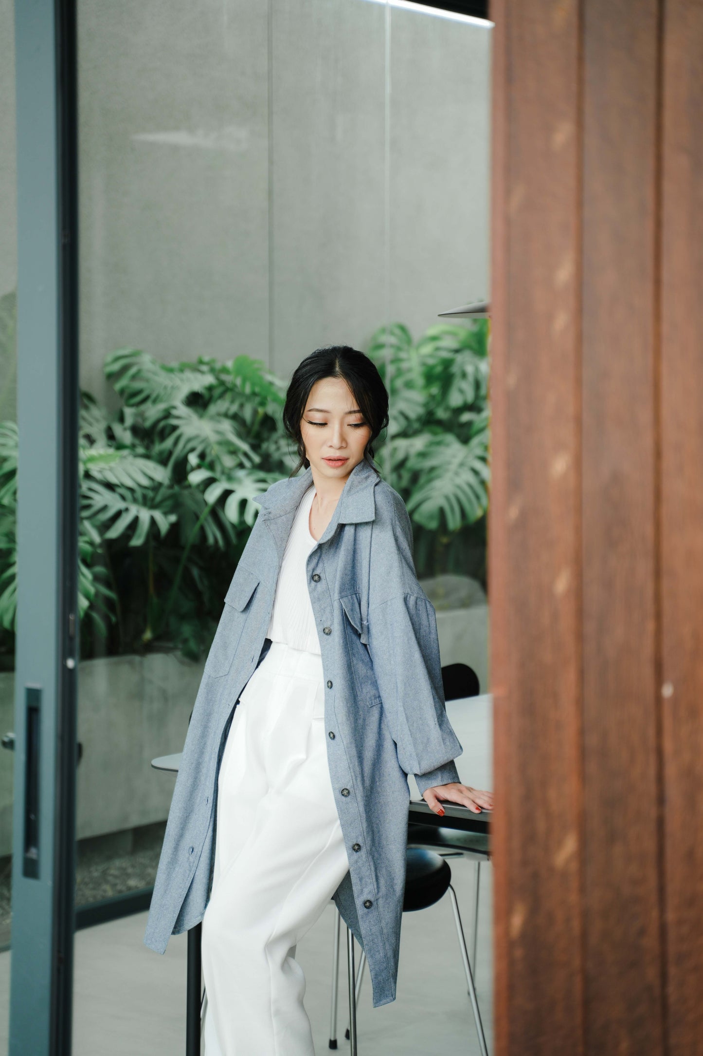 ETERNELLE SHIRTDRESS FOR HER IN LIMESTONE