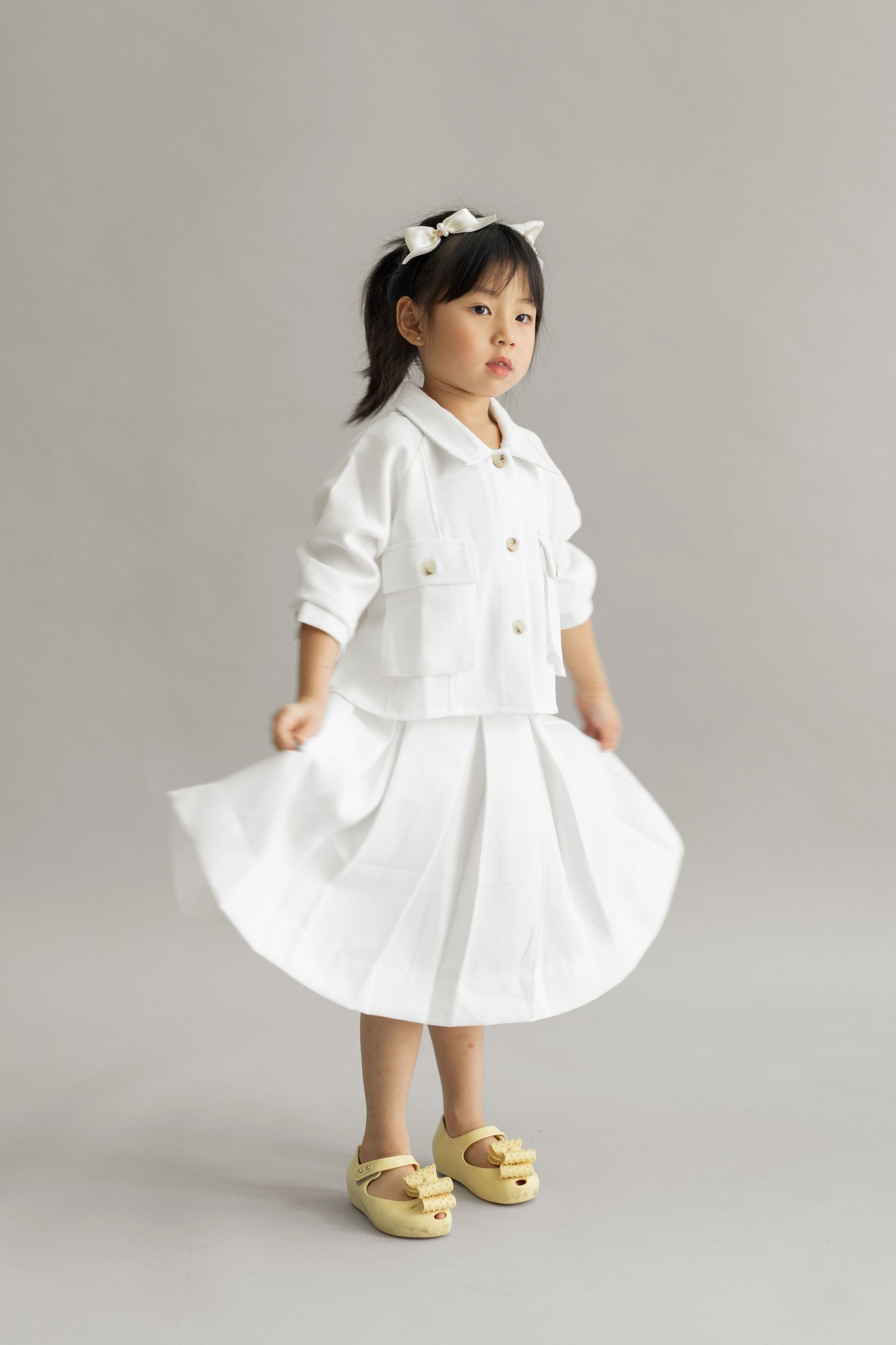 SET - MINI MAGGIORE AGATHA IN PEARL WHITE