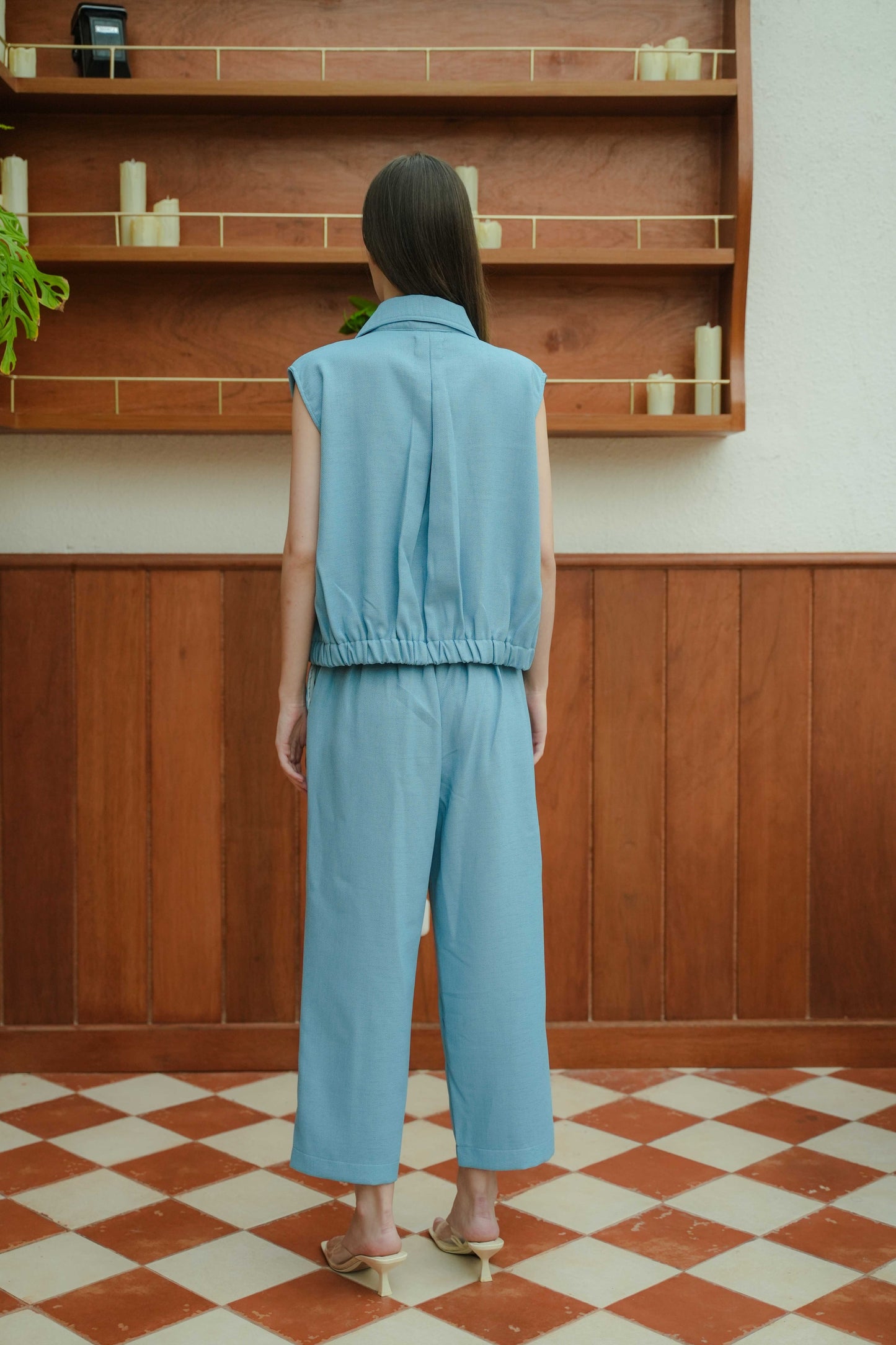 LUCERN TOP IN COMO BLUE