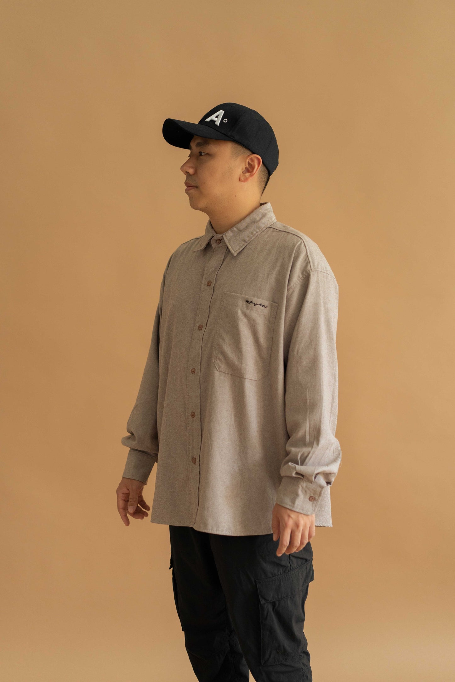 ETERNELLE SHIRT FOR HIM IN MUSHROOM