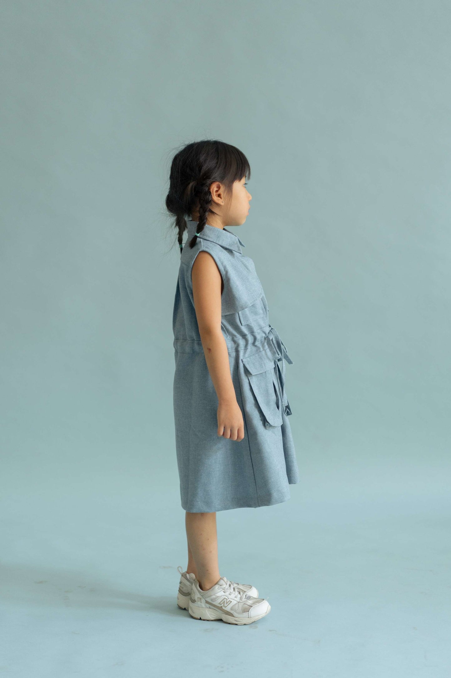 MINI FRANCESCA DRESS IN CAPRI BLUE