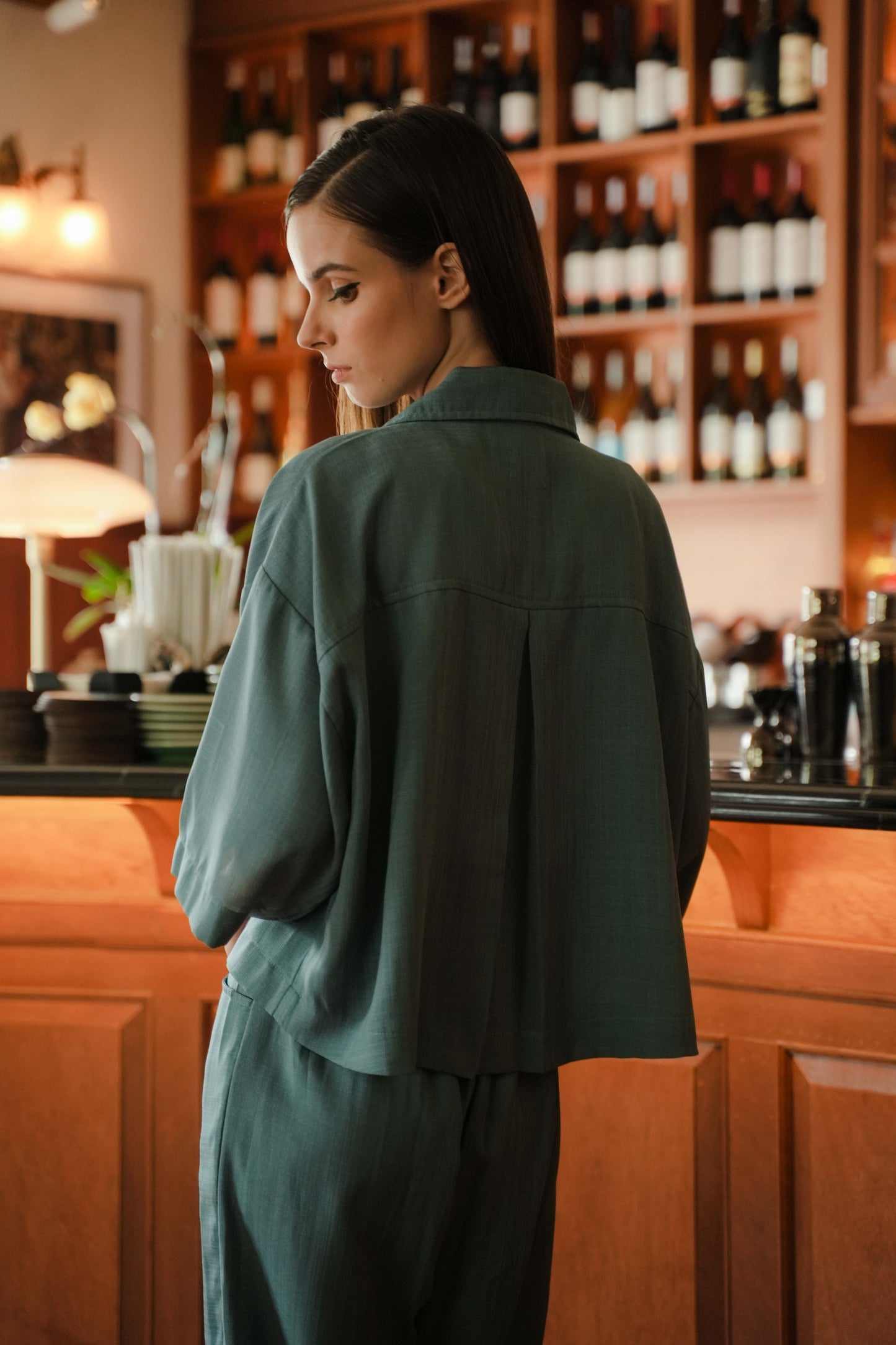 JARDIN SHIRT IN MALACHITE