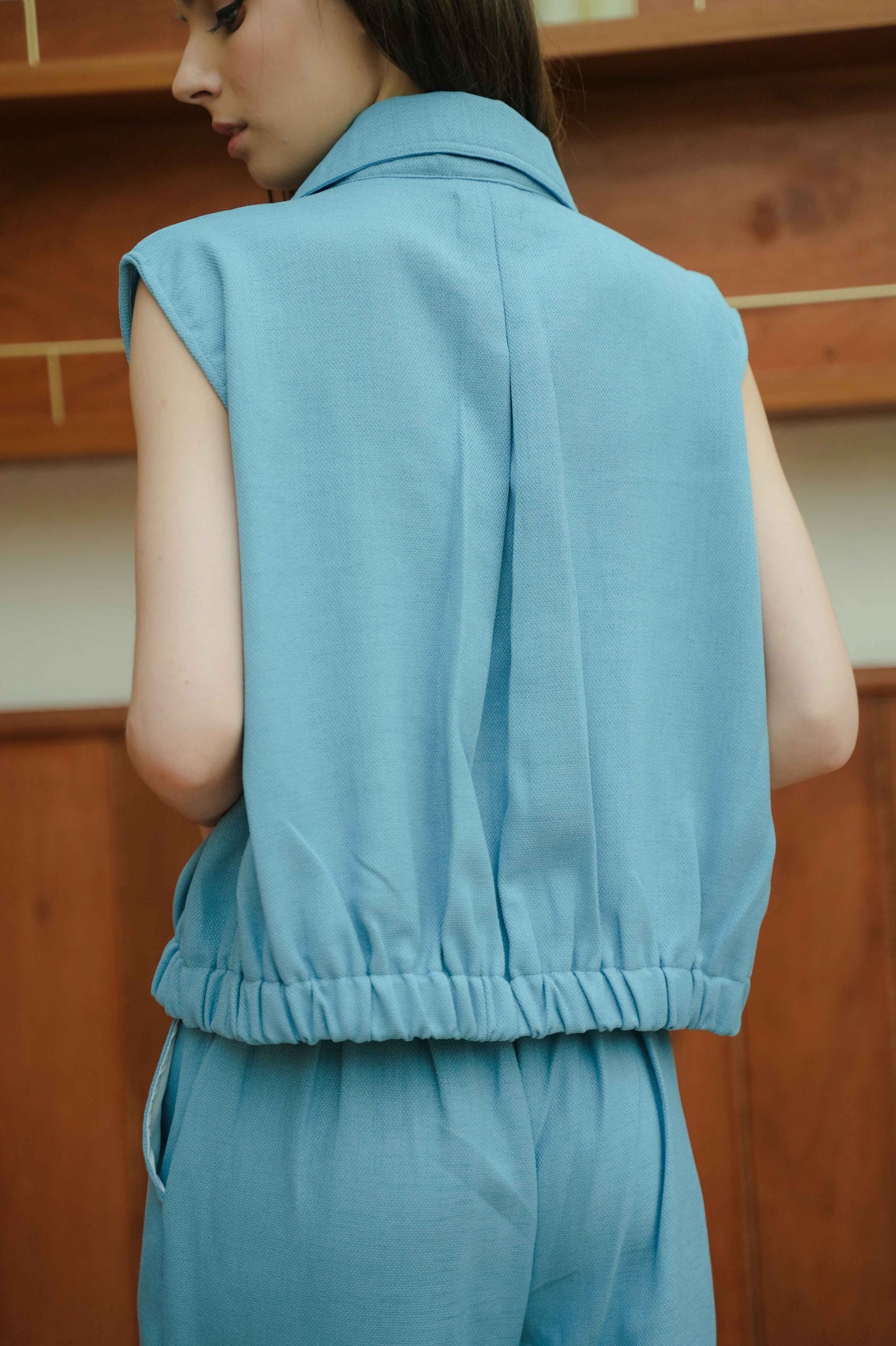 LUCERN TOP IN COMO BLUE