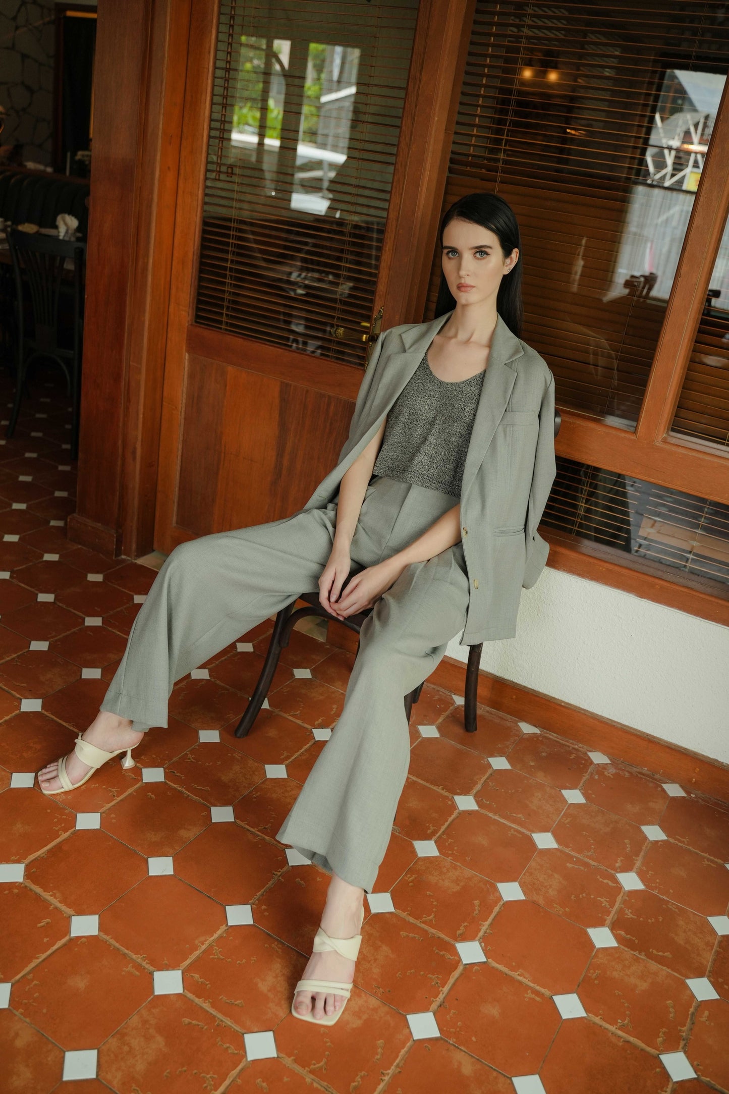 JOOSIE PANT IN AVOCADO OIL