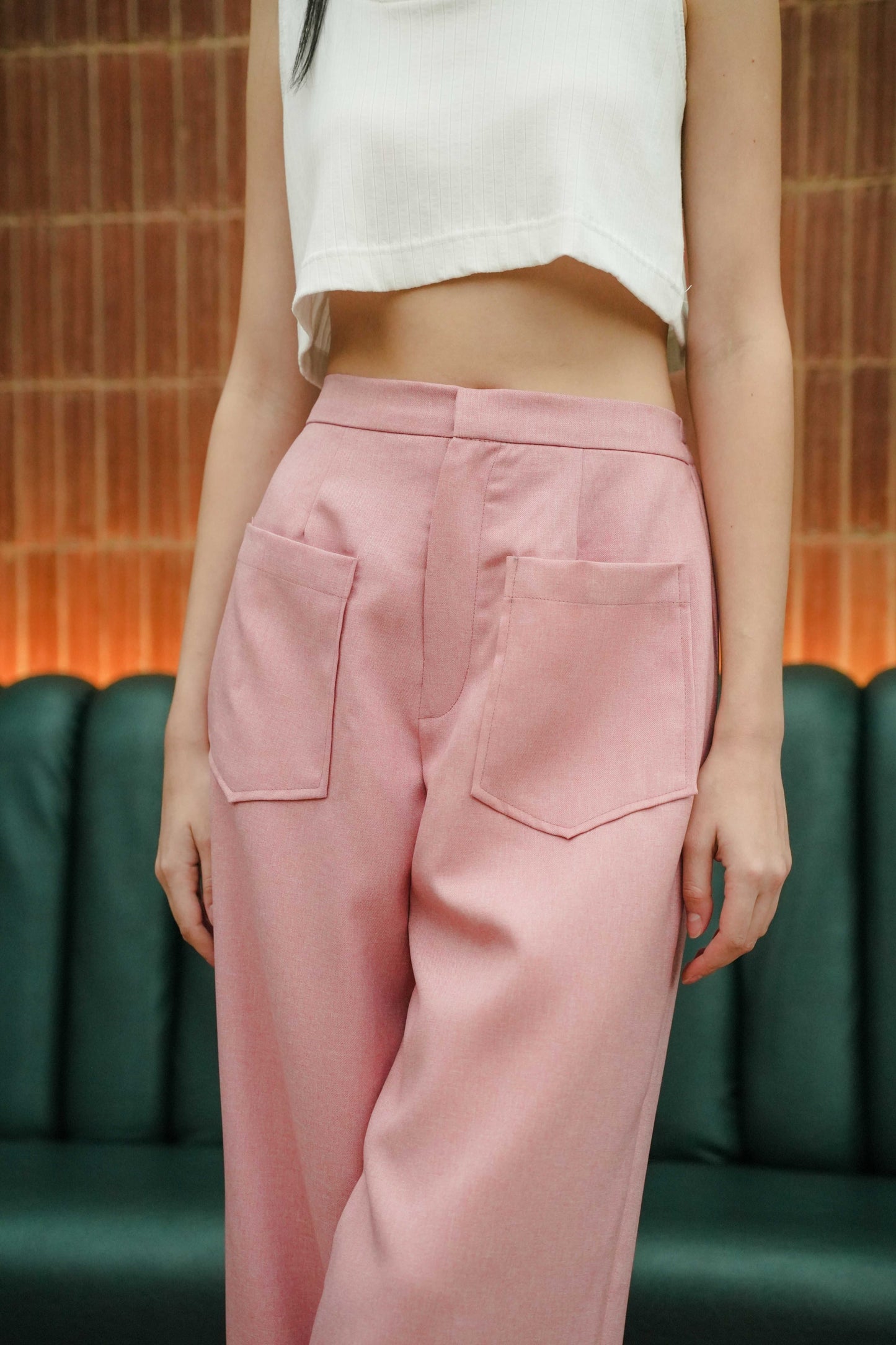 ANSLEY PANTS IN BUBBLEGUM