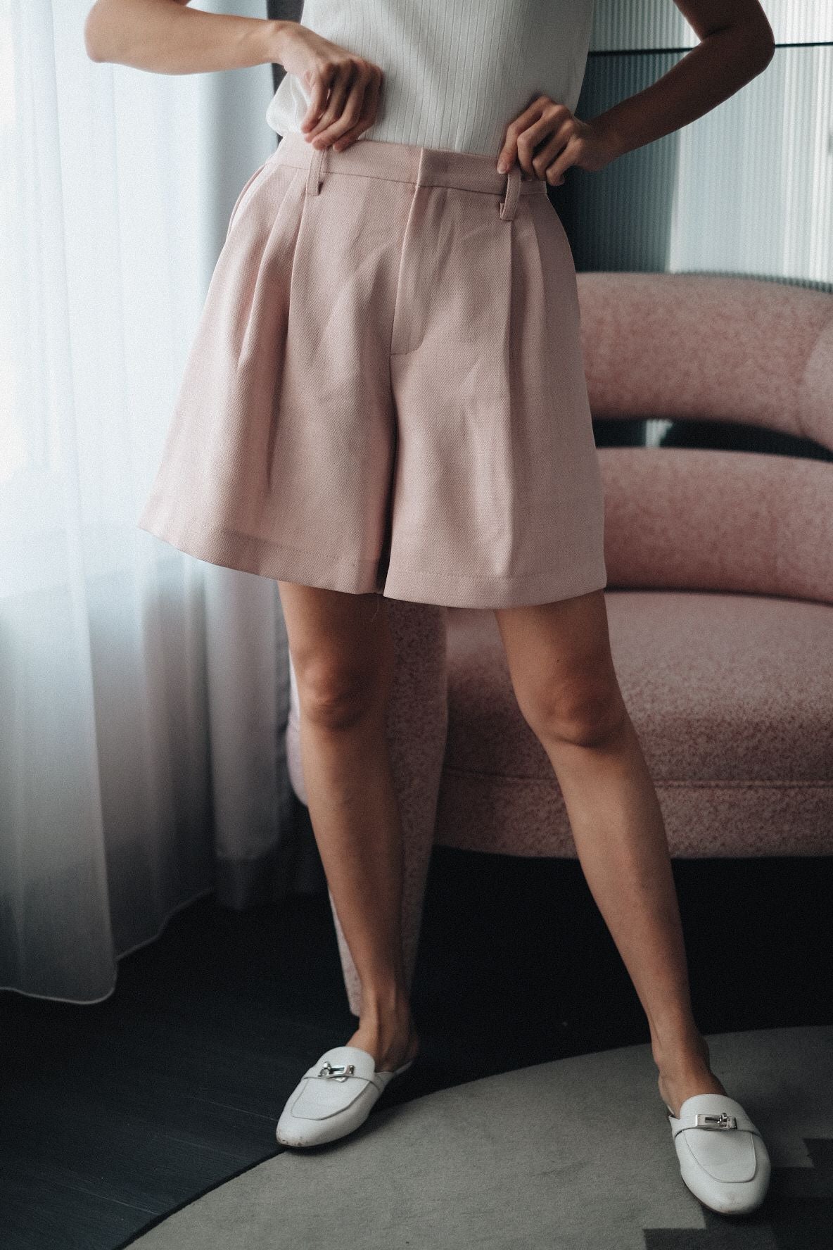 AIDEN PANTS IN STRAWBERRY CREME