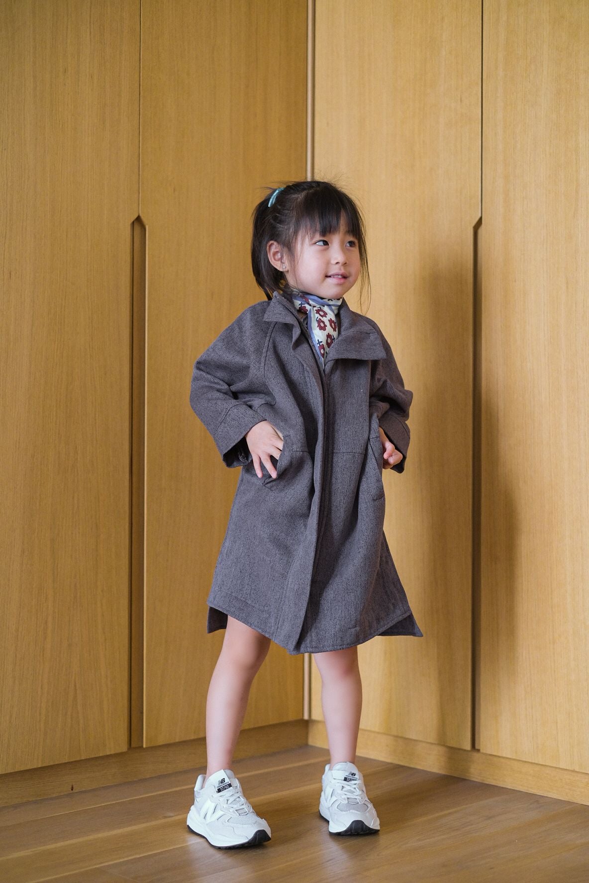 MINI GRACE COAT IN SPACESHIP