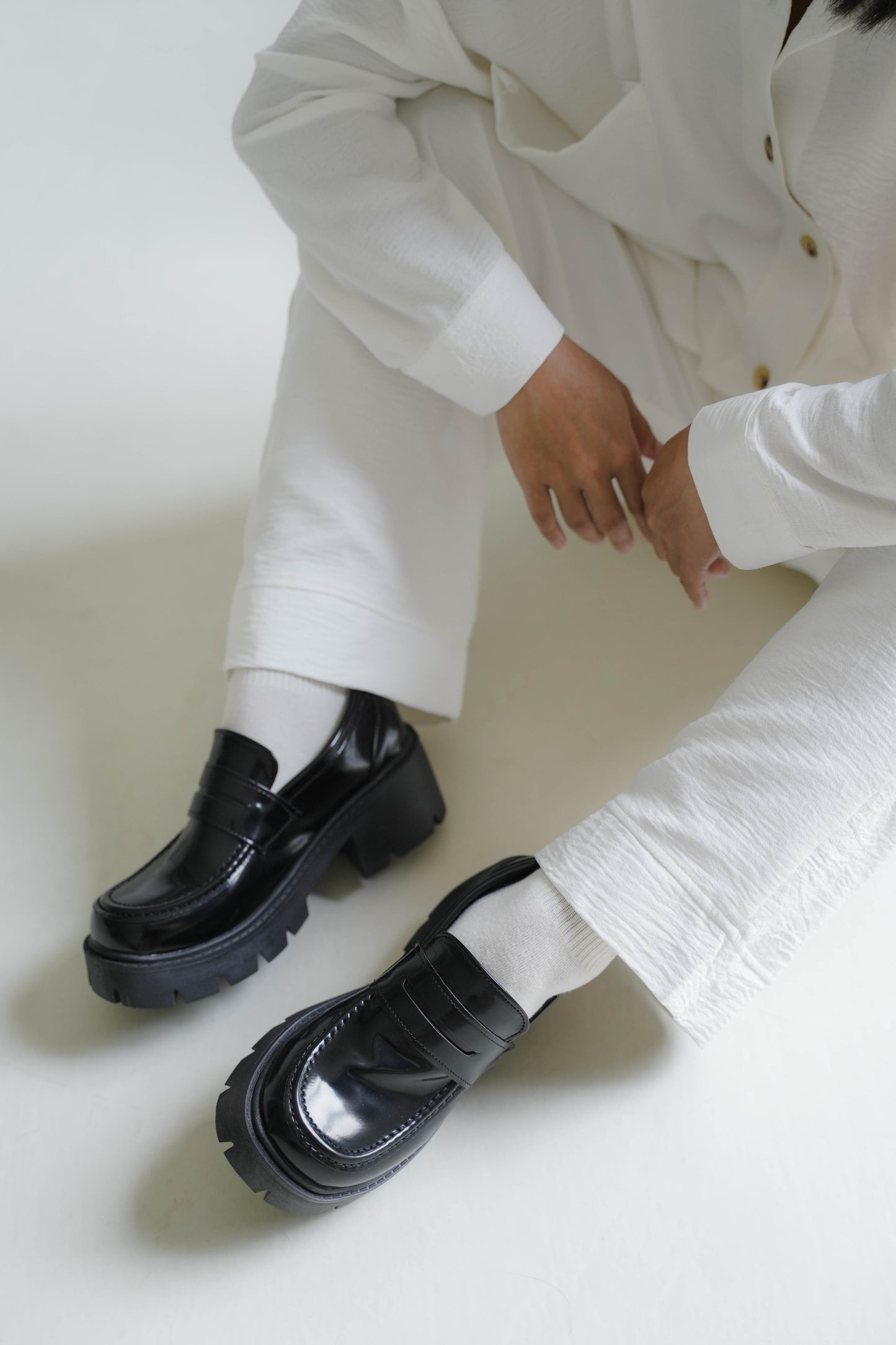 CHU PANT IN PEARL WHITE