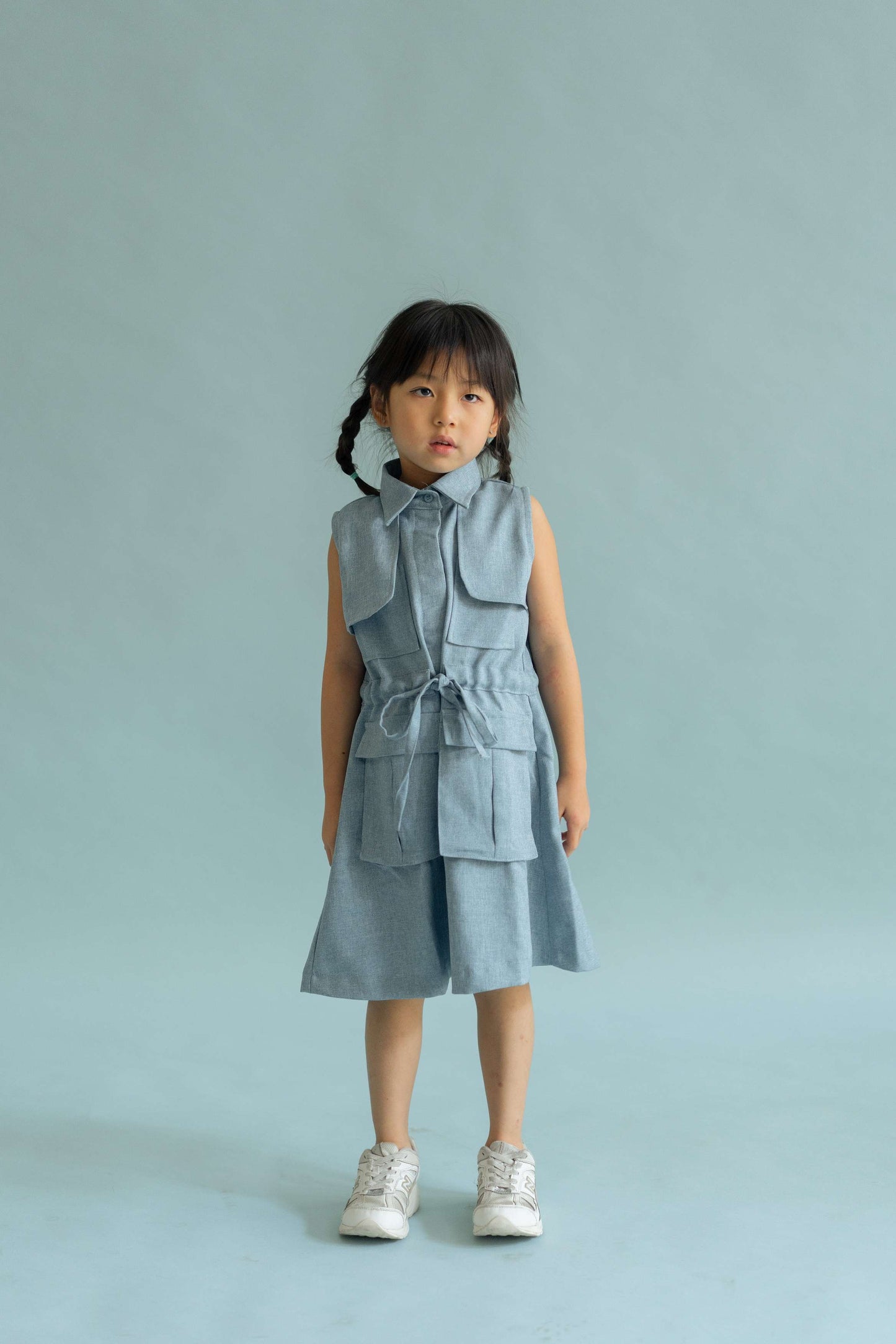 MINI FRANCESCA DRESS IN CAPRI BLUE