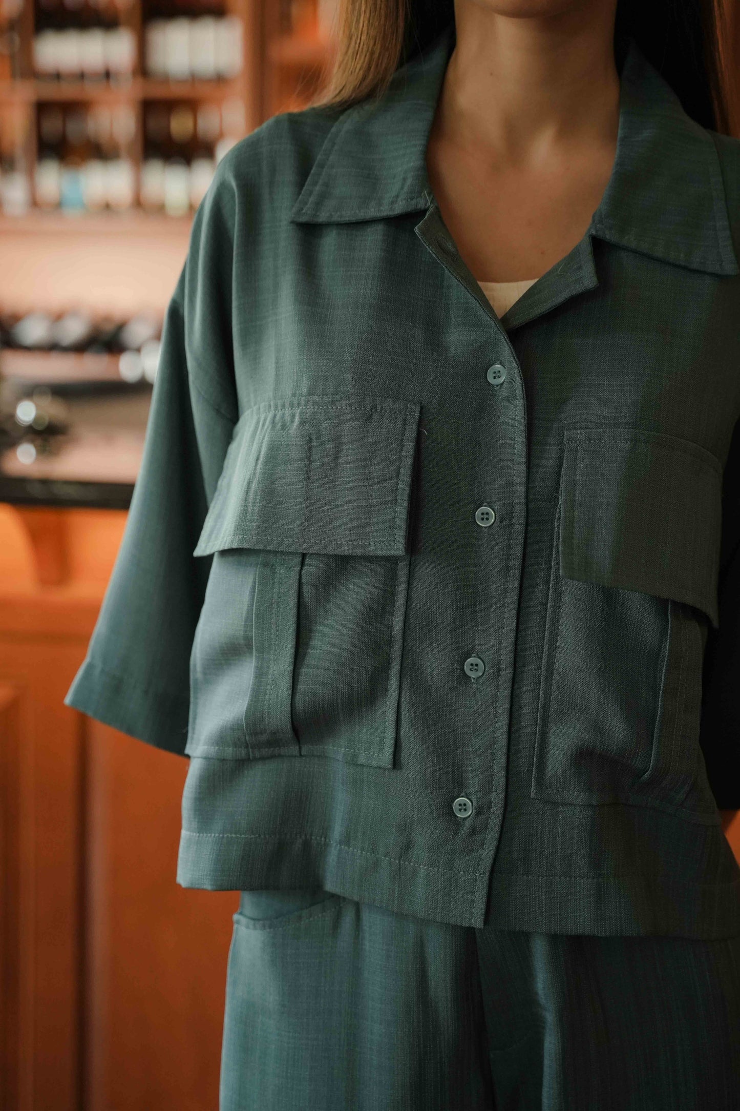 JARDIN SHIRT IN MALACHITE