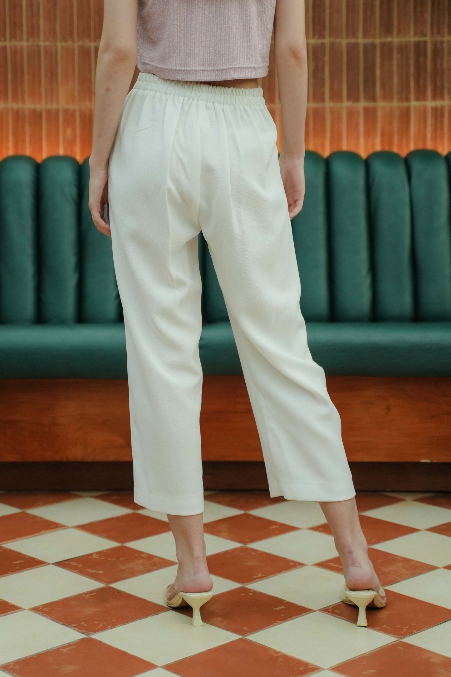 CARETTE PANT IN PEARL WHITE