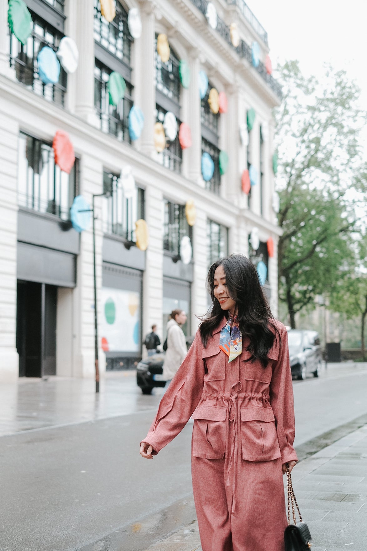FRANCESCA DRESS SLEEVE IN BARBADOS CHERRY