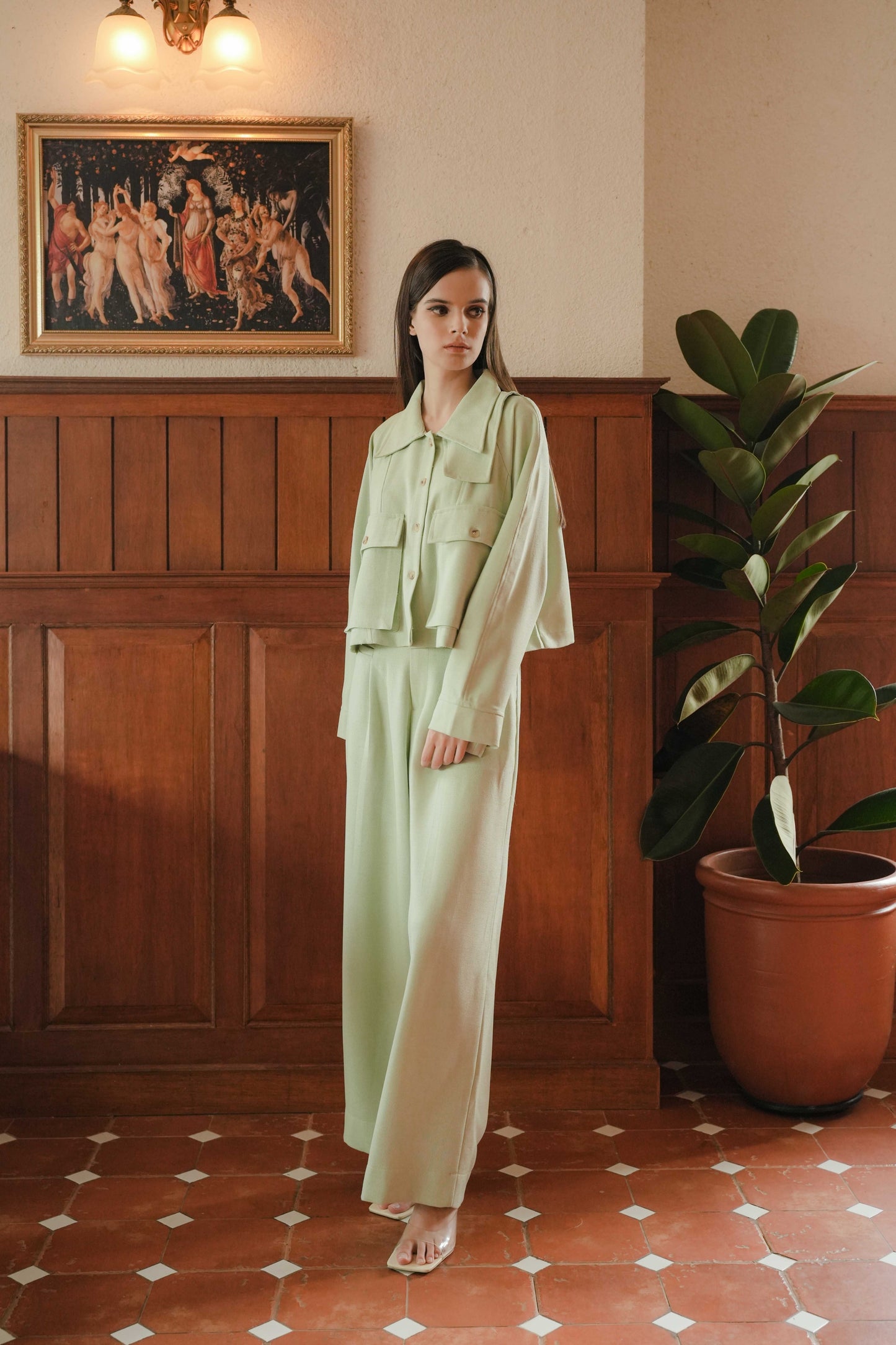 MAGGIORE TOP IN GREEN SPROUT