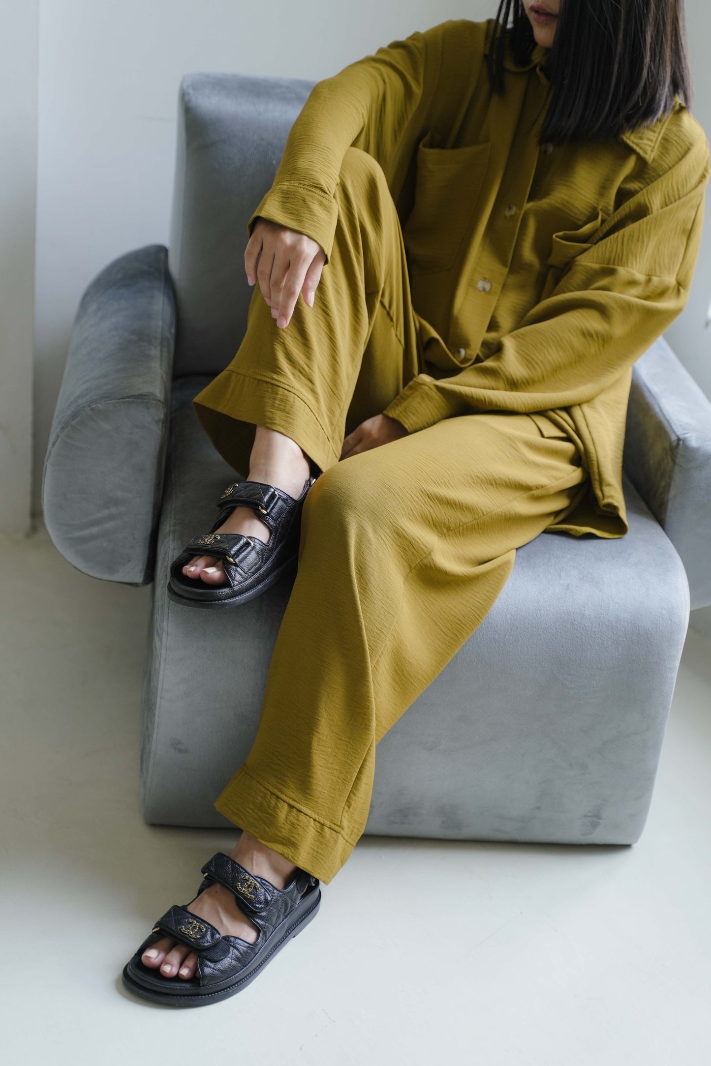 CHU PANT IN LEEK
