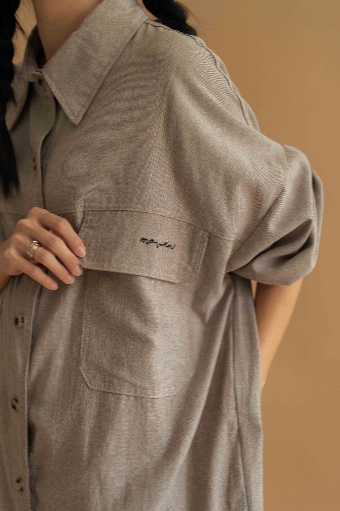 ETERNELLE SHIRTDRESS FOR HER IN MUSHROOM