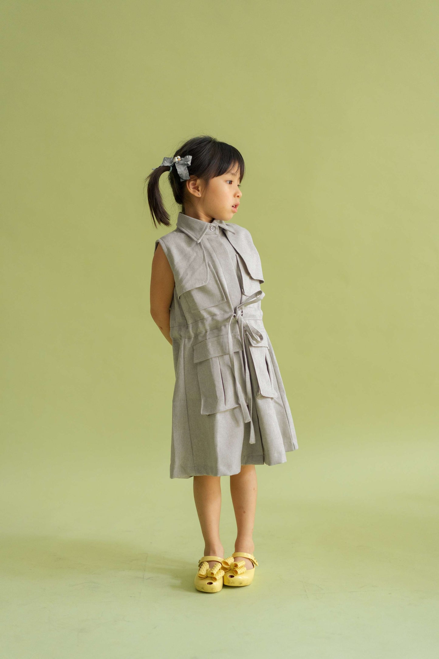 MINI FRANCESCA DRESS IN BABY POWDER