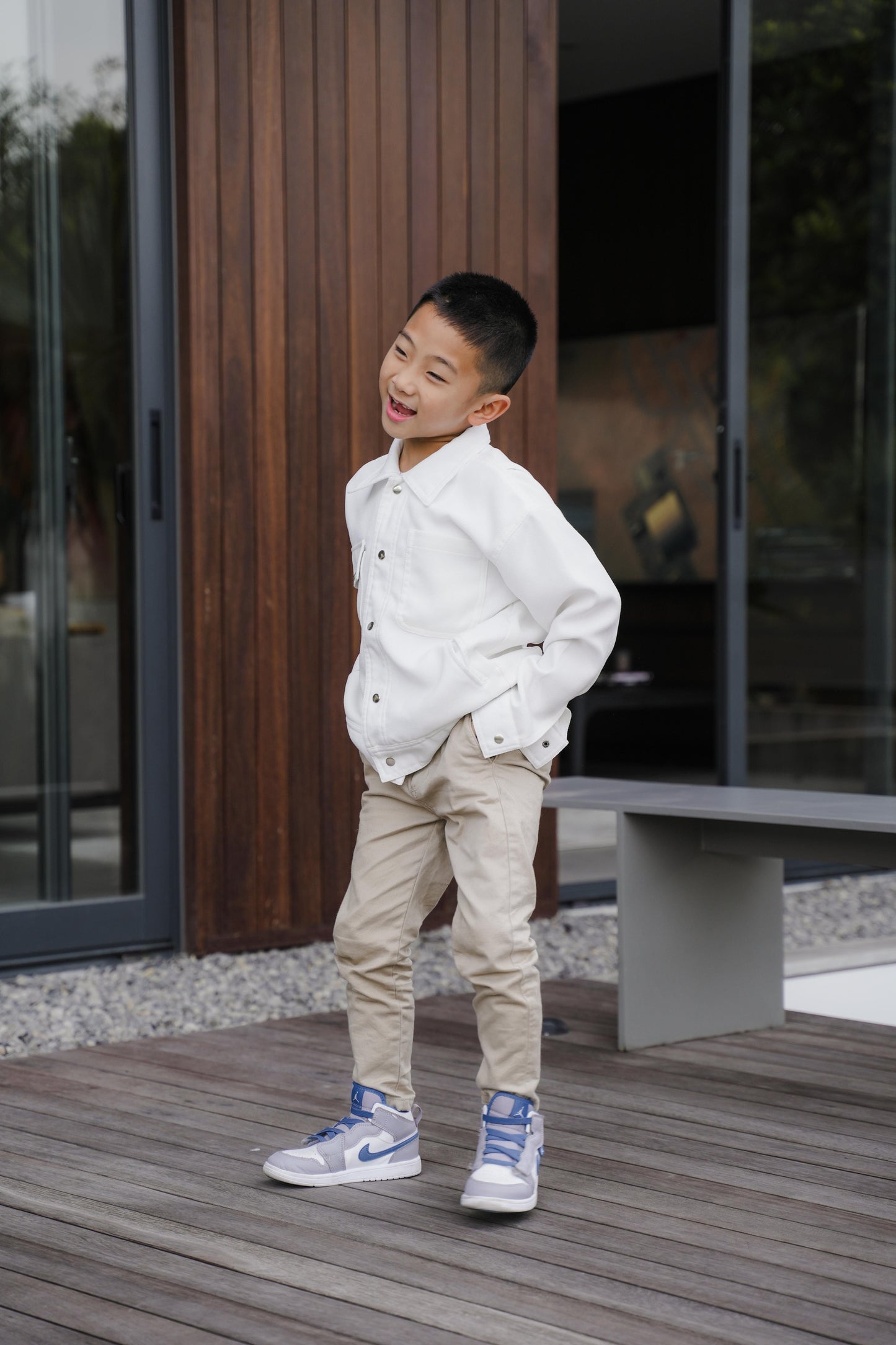 PANTHEON JR JACKET IN PEARL WHITE