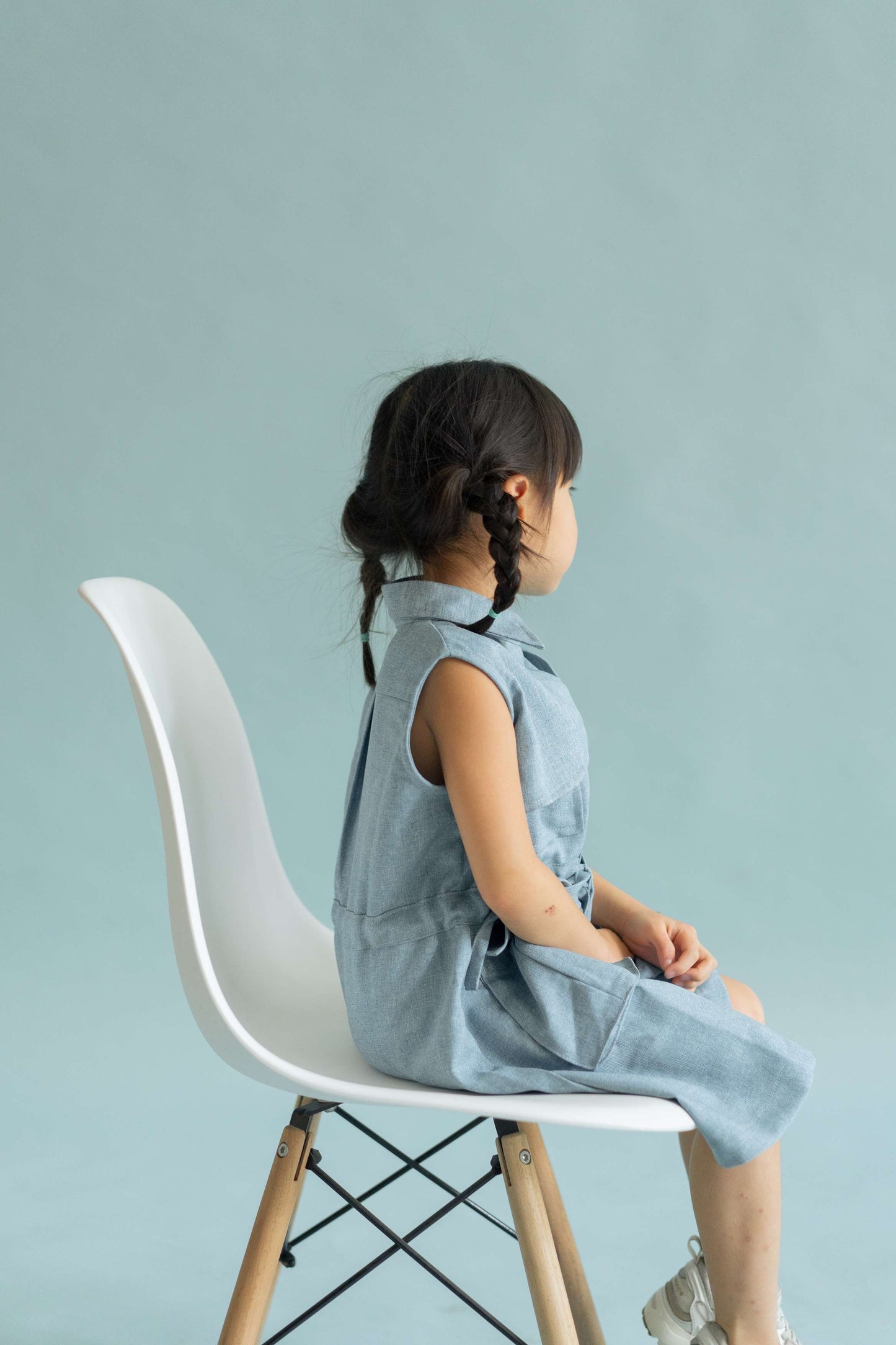 MINI FRANCESCA DRESS IN CAPRI BLUE